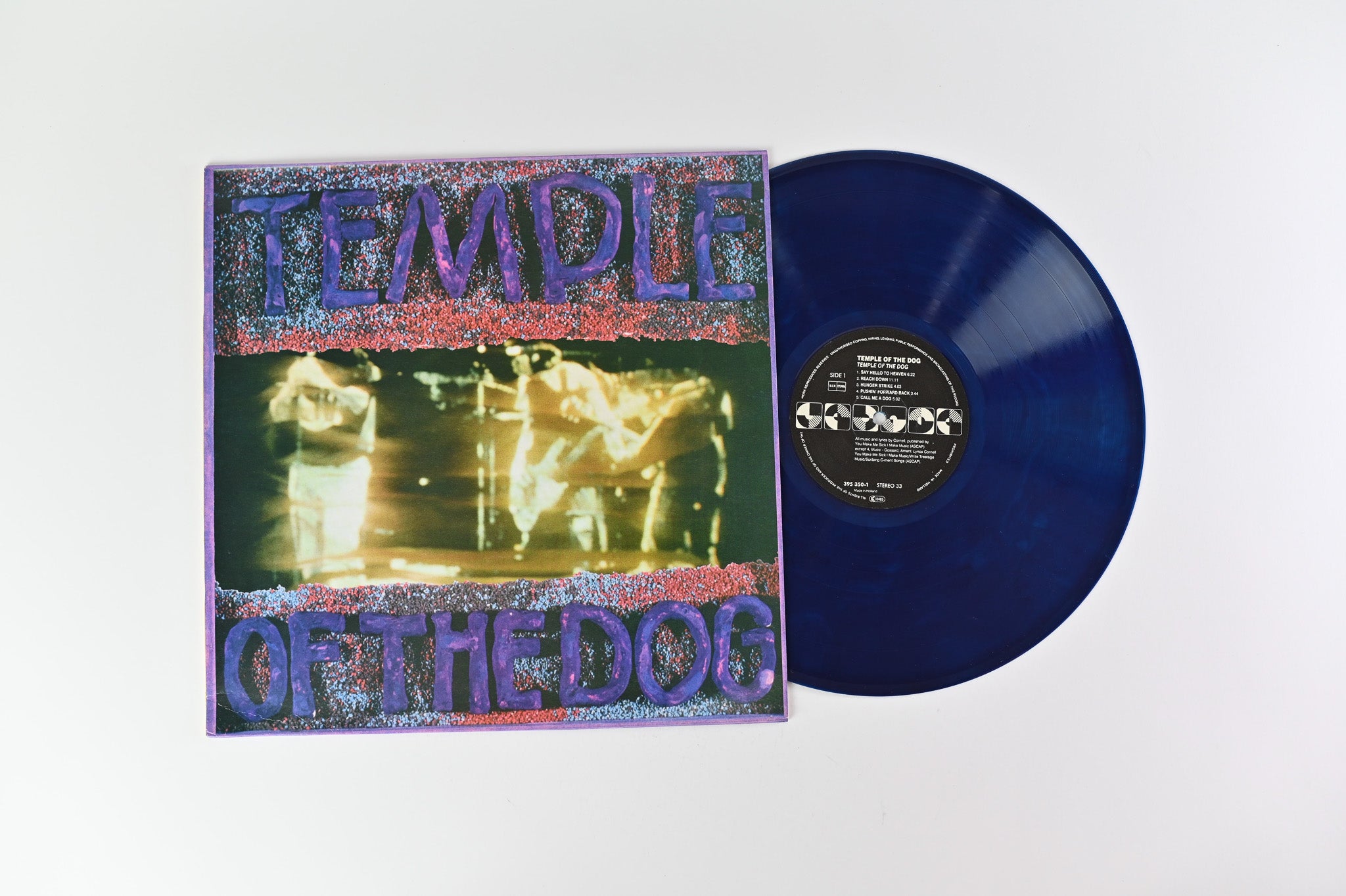 Temple Of The Dog - Temple Of The Dog on A&M Records - Unofficial Turquoise Marbled Colored Vinyl