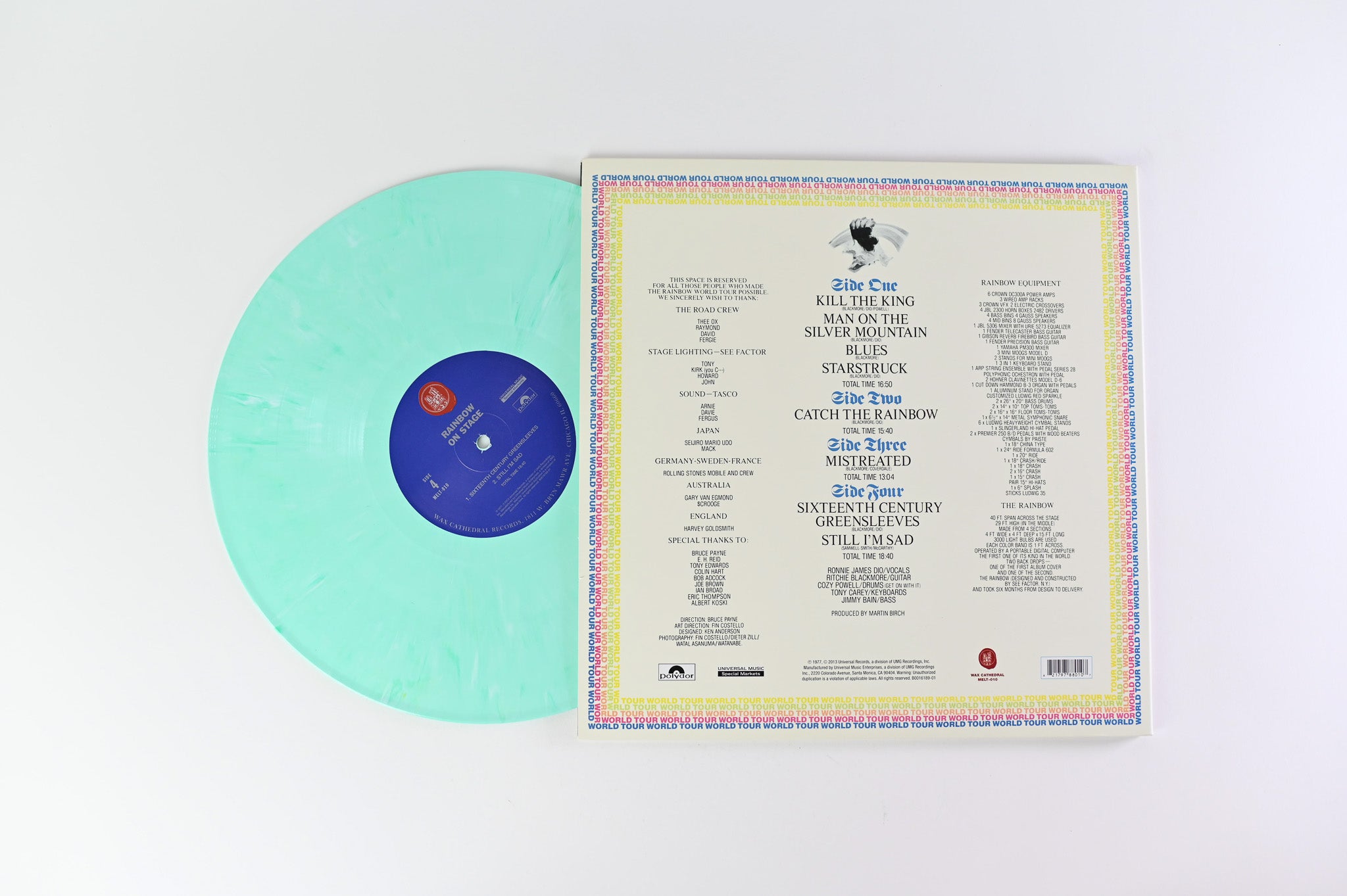 Rainbow - On Stage on Wax Cathedral - Marbled Mint Green Vinyl
