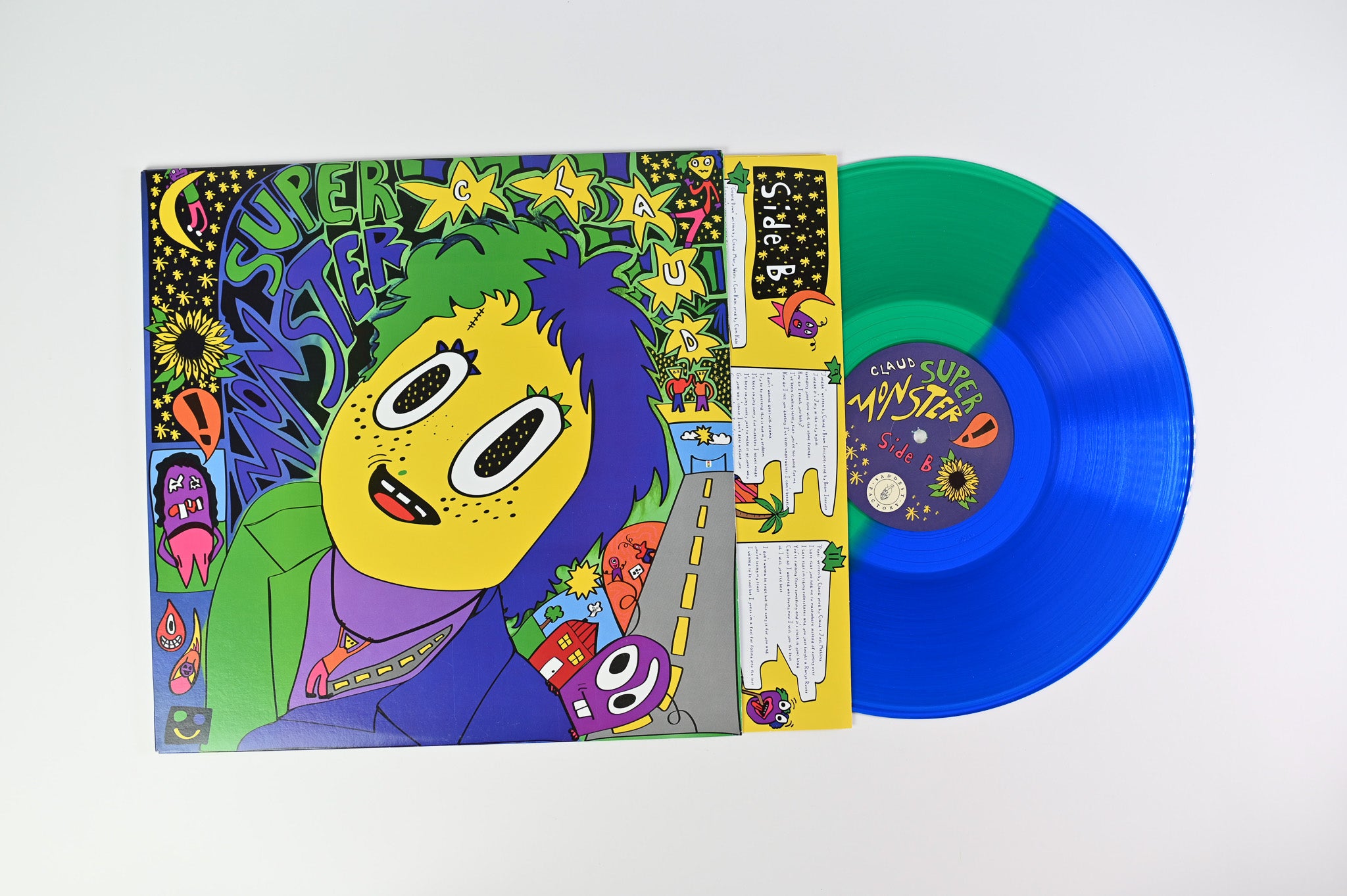 Claud - Super Monster on Saddest Factory Blue & Green Transparent