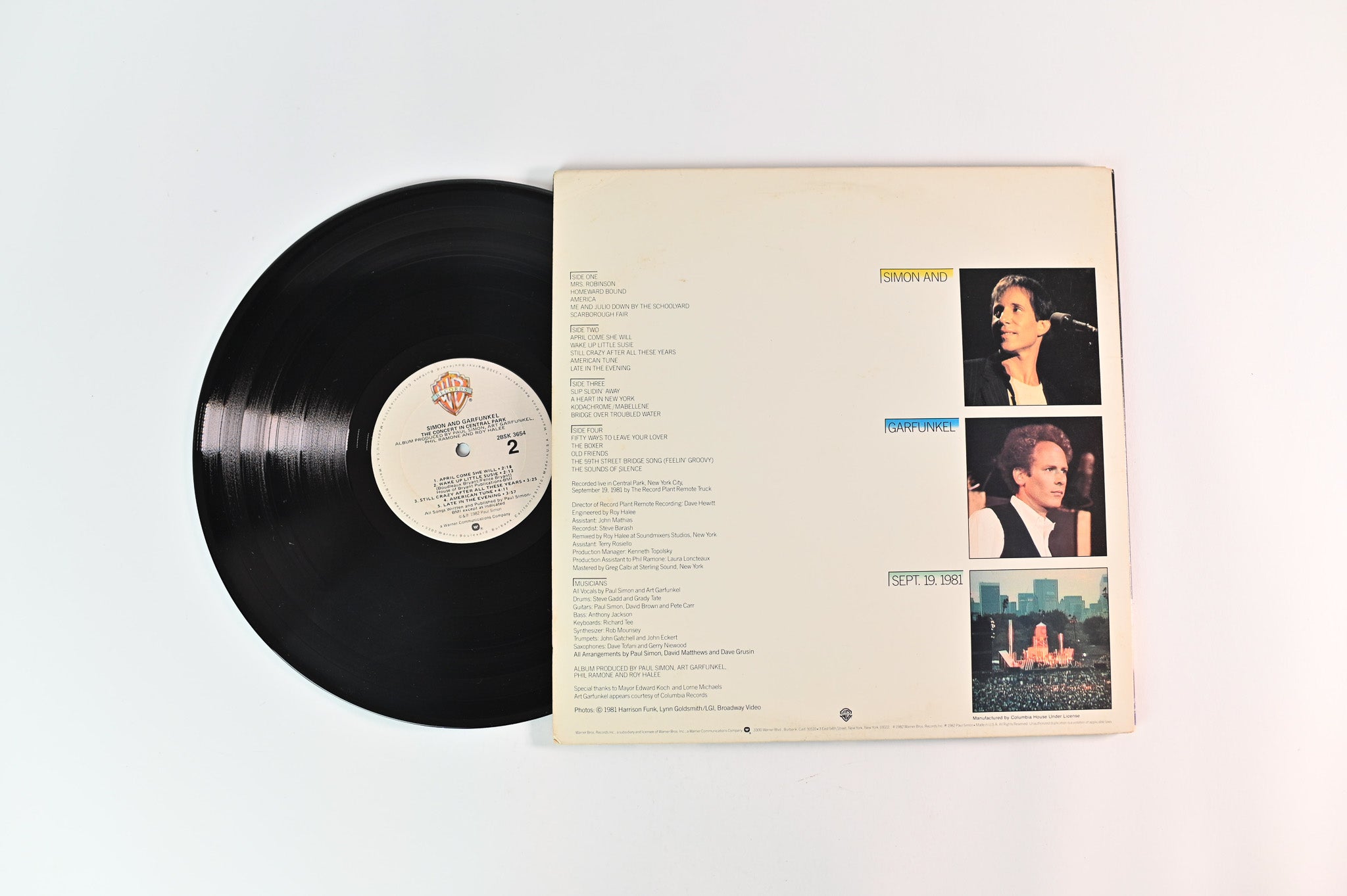 Simon & Garfunkel - The Concert In Central Park on Warner Bros. Records
