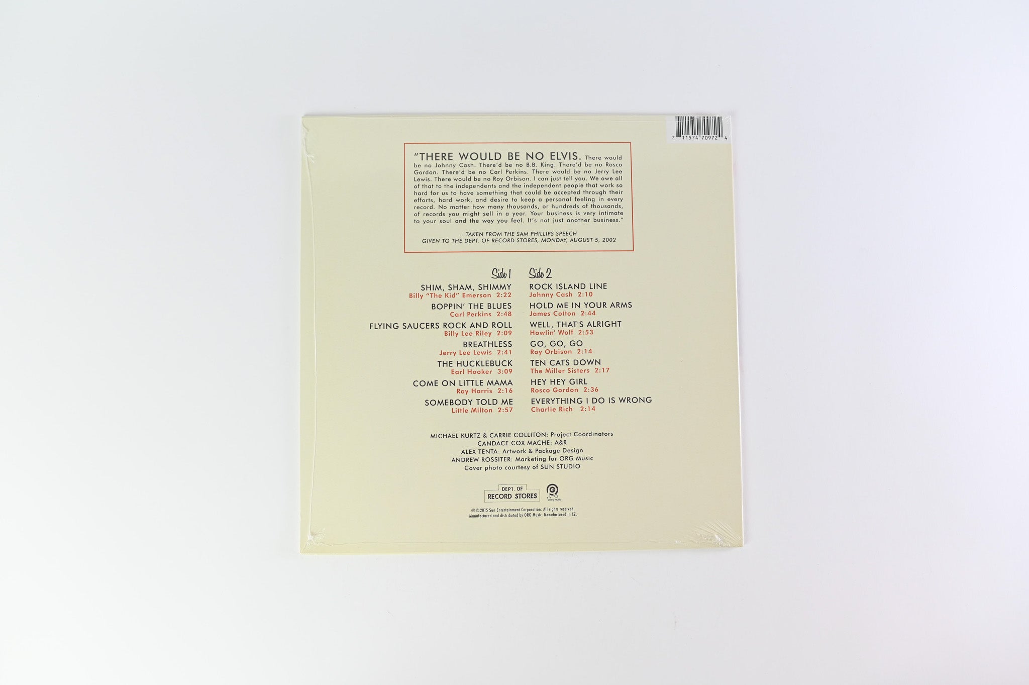 Various - Sun Records Curated By Record Store Day Volume 2 on ORG Music - Sealed