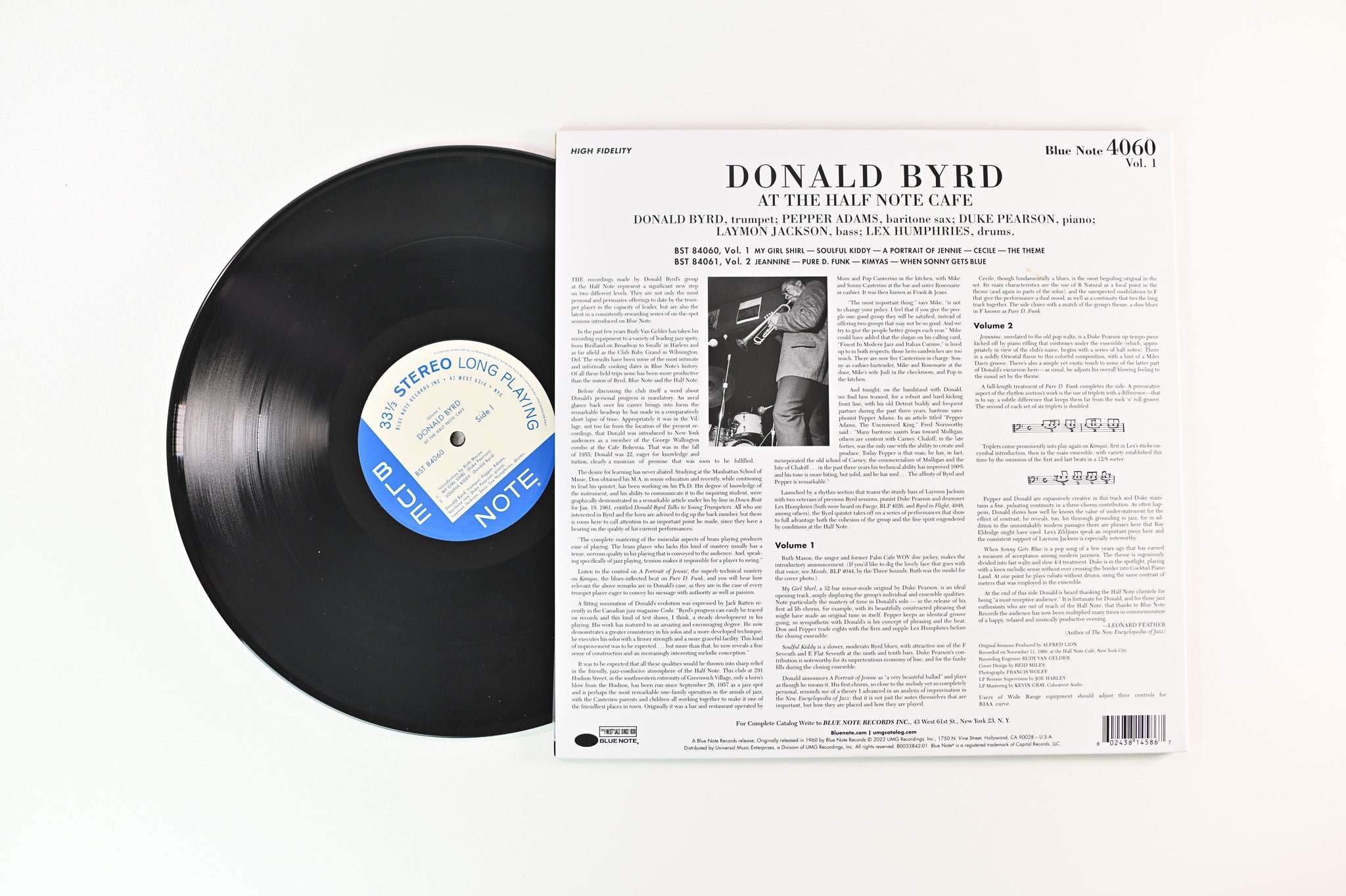 Donald Byrd - At The Half Note Cafe Volume 1 on Blue Note Tone Poet Series