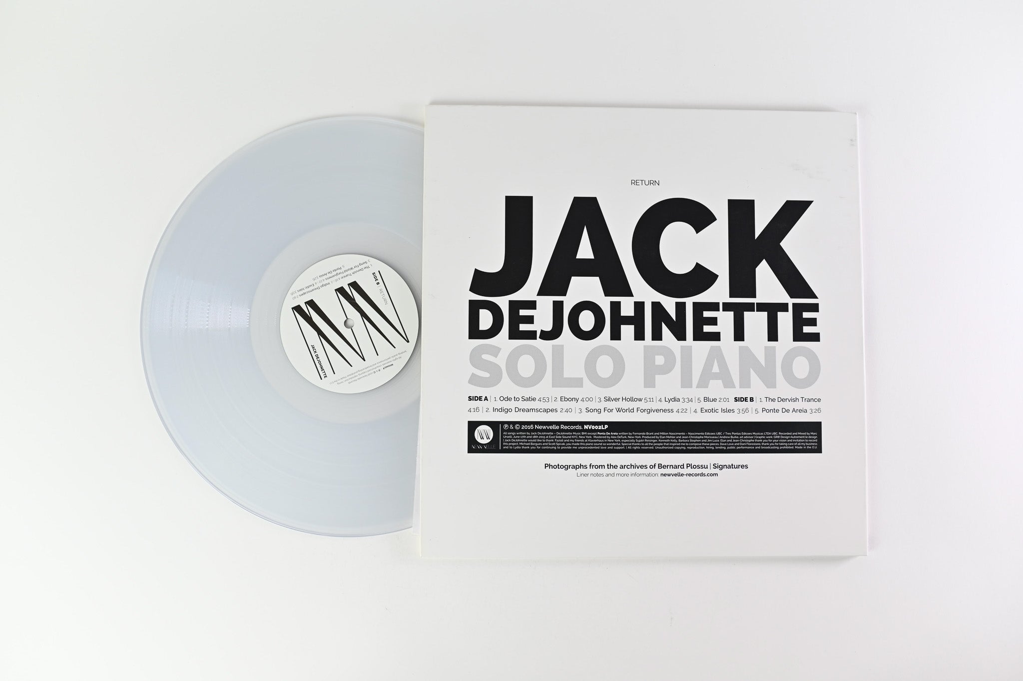 Jack DeJohnette - Return on Newvelle Records - Clear Vinyl