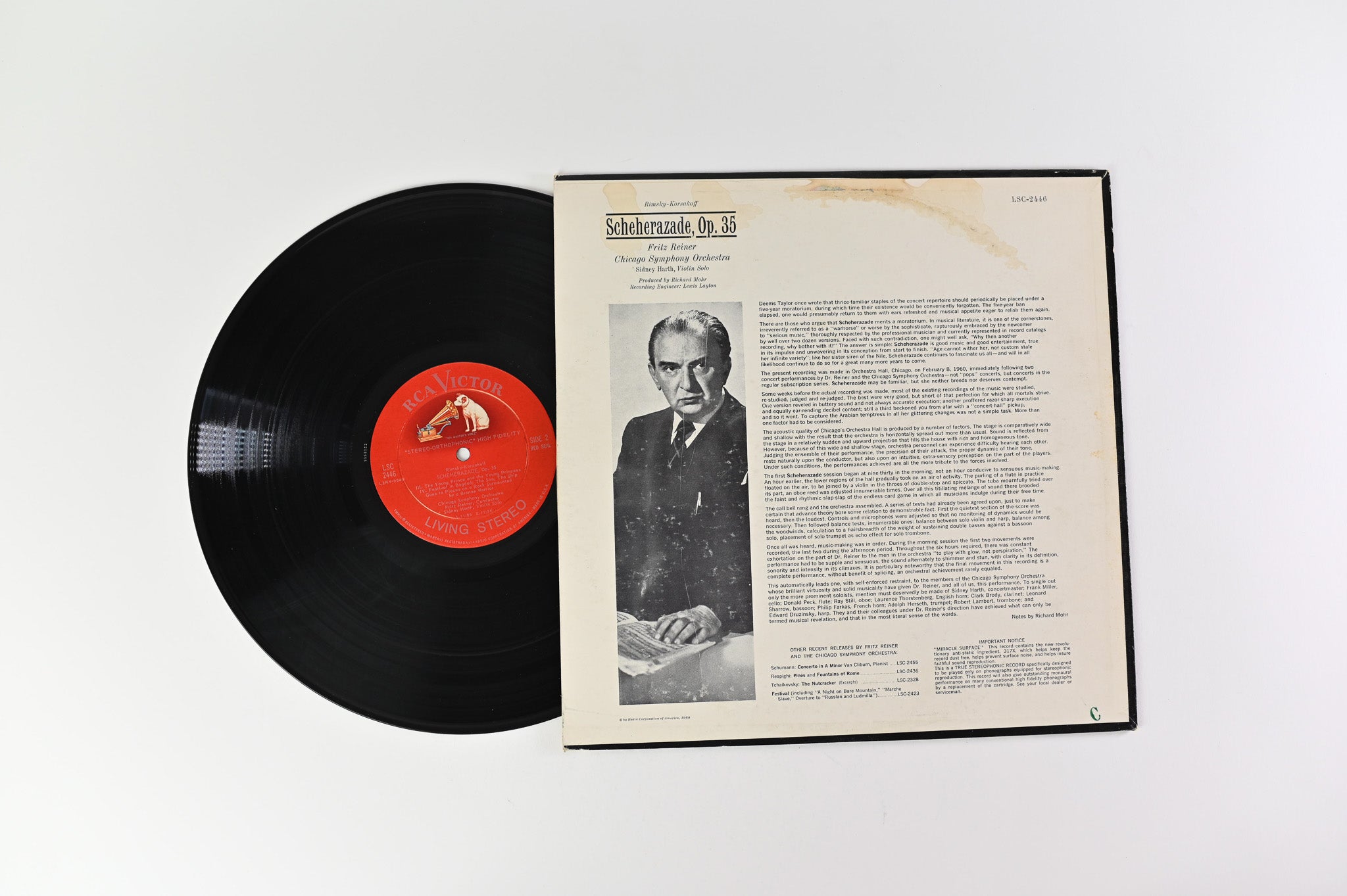 Nikolai Rimsky-Korsakov - Scheherazade on RCA Victor - Shaded Dog DG Stereo LSC 2446