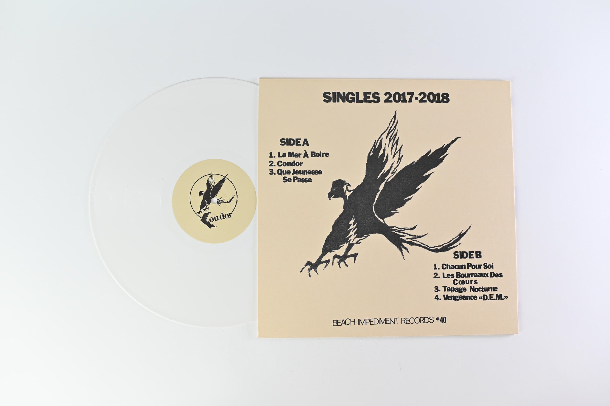 Condor - Singles 2017-2018 on Beach Impediment Records - Cream Vinyl