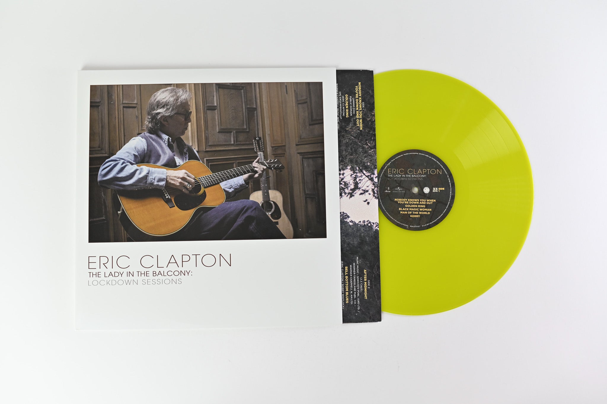 Eric Clapton - The Lady In The Balcony: Lockdown Sessions on Bushbranch Productions Yellow Translucent Vinyl