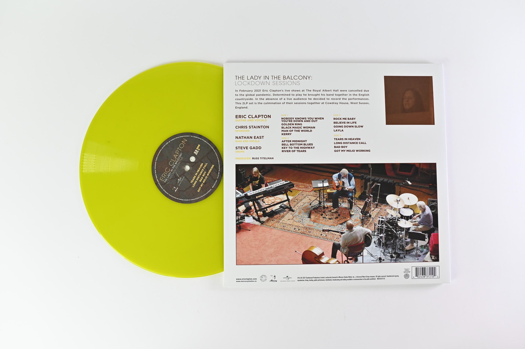 Eric Clapton - The Lady In The Balcony: Lockdown Sessions on Bushbranch Productions Yellow Translucent Vinyl