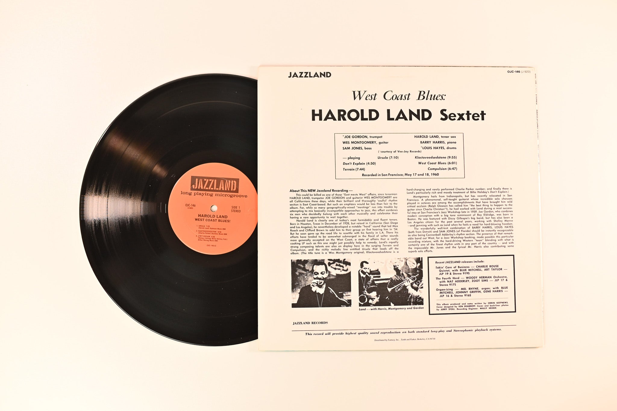 Harold Land - West Coast Blues! on Original Jazz Classics