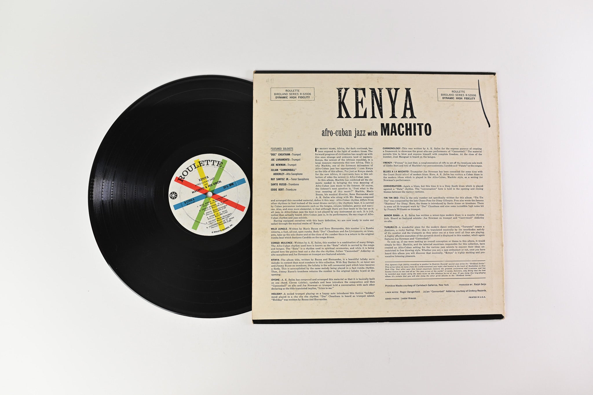 Machito - Kenya Afro Cuban Jazz on Roulette - Mono DG