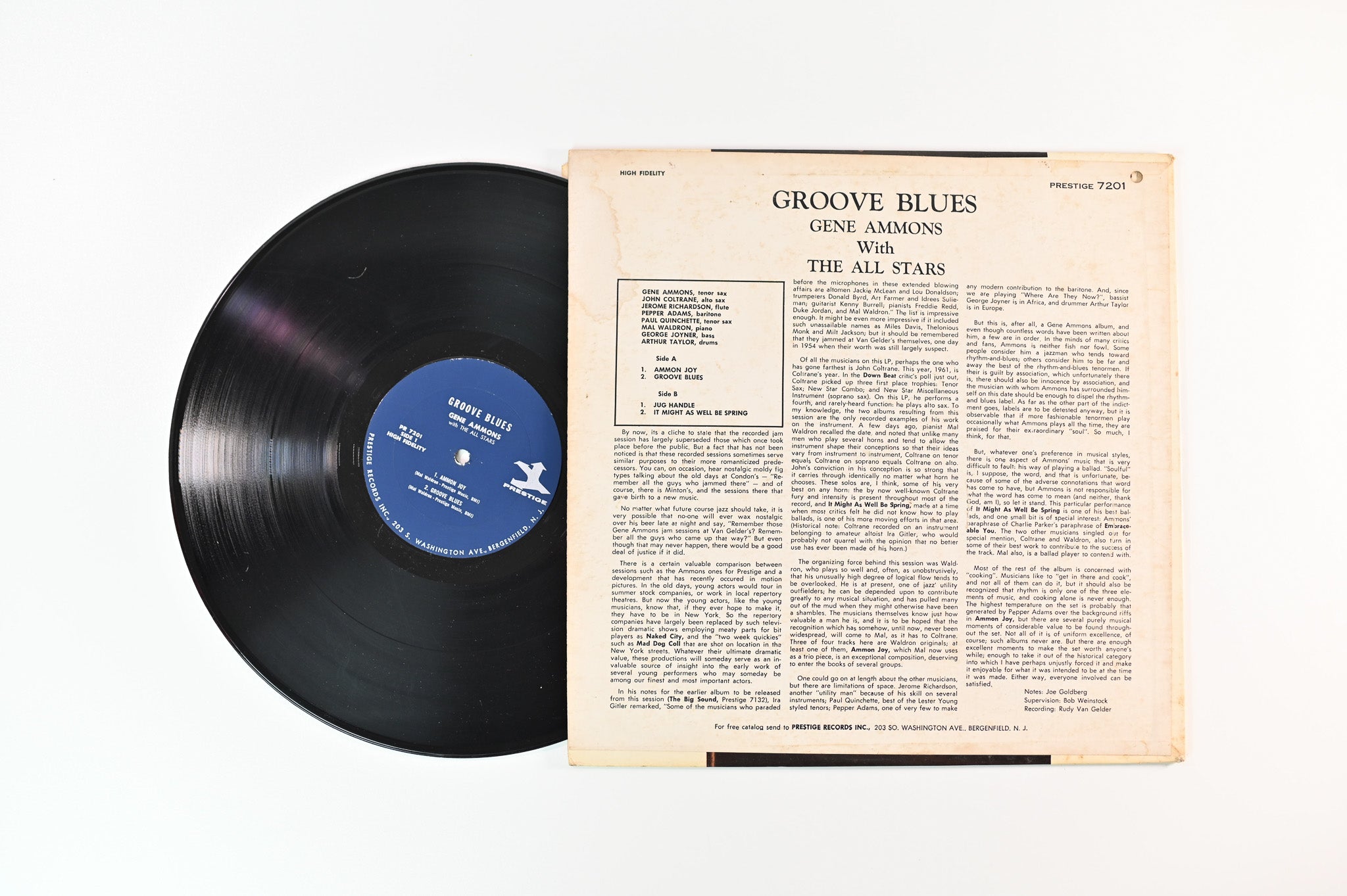 Gene Ammons' All Stars - Groove Blues on Prestige PR 7201