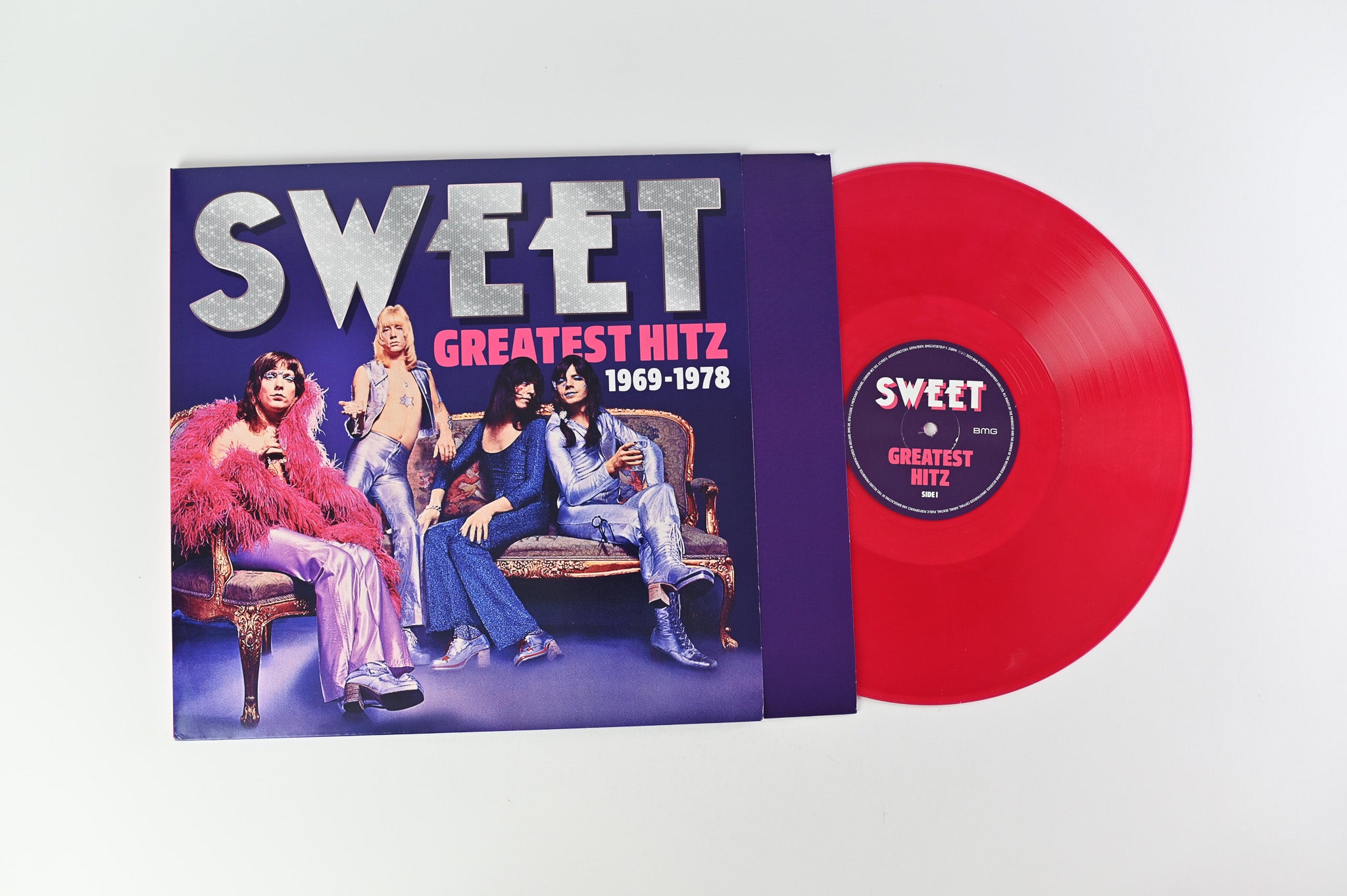 The Sweet - Greatest Hitz 1969-1978 on BMG Translucent Grape & Pink Vinyl