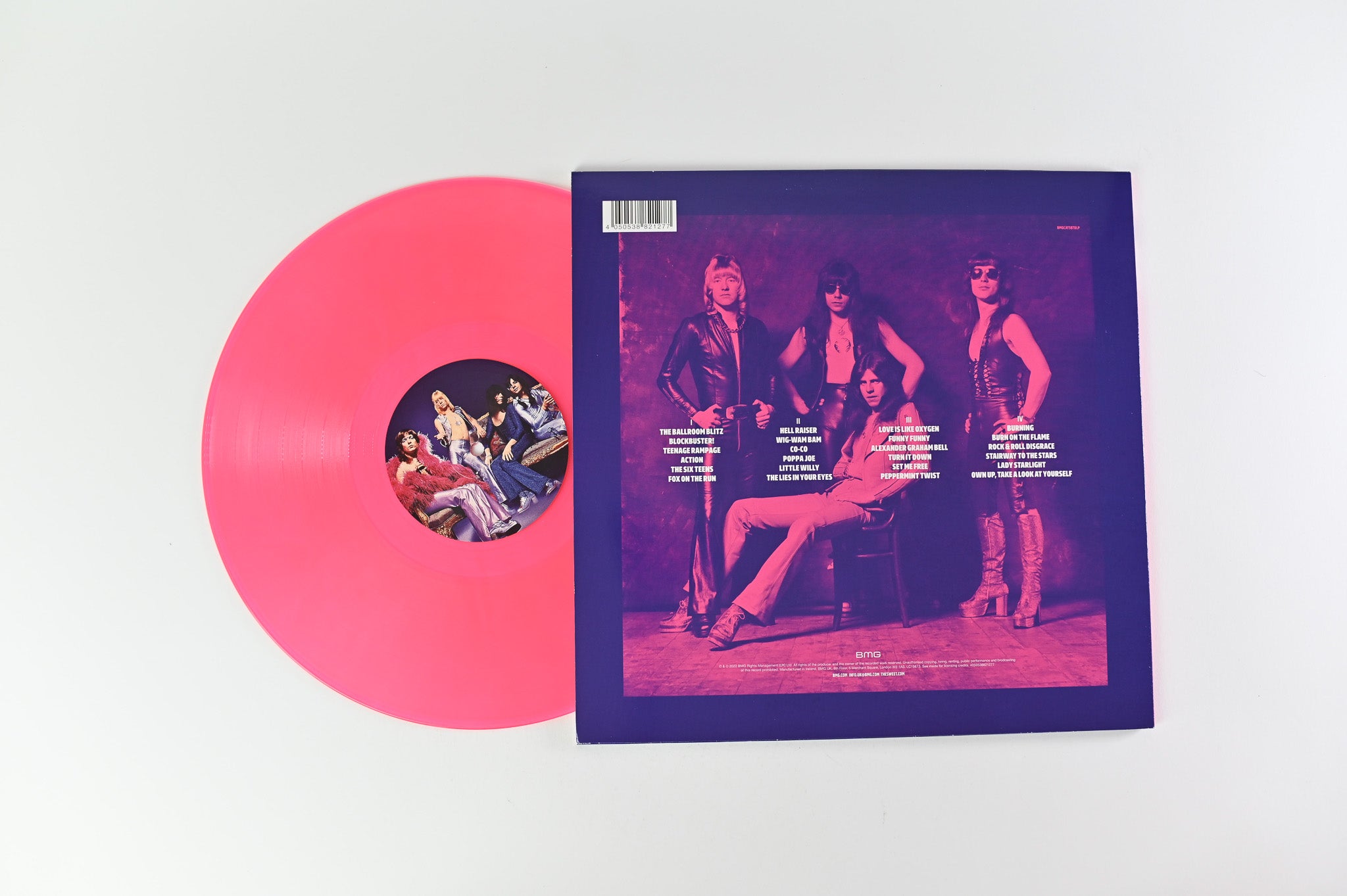 The Sweet - Greatest Hitz 1969-1978 on BMG Translucent Grape & Pink Vinyl