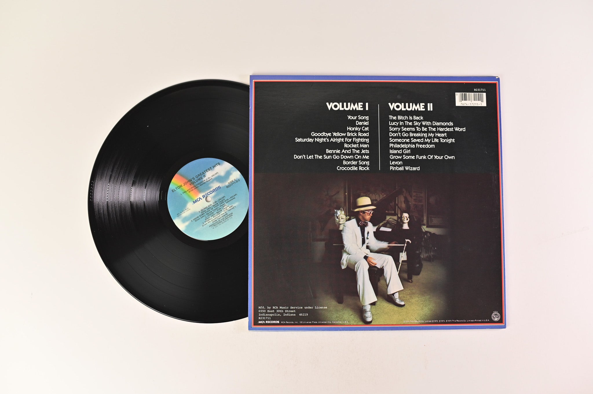 Elton John - Greatest Hits (Volumes One And Two) on MCA Records Club Edition