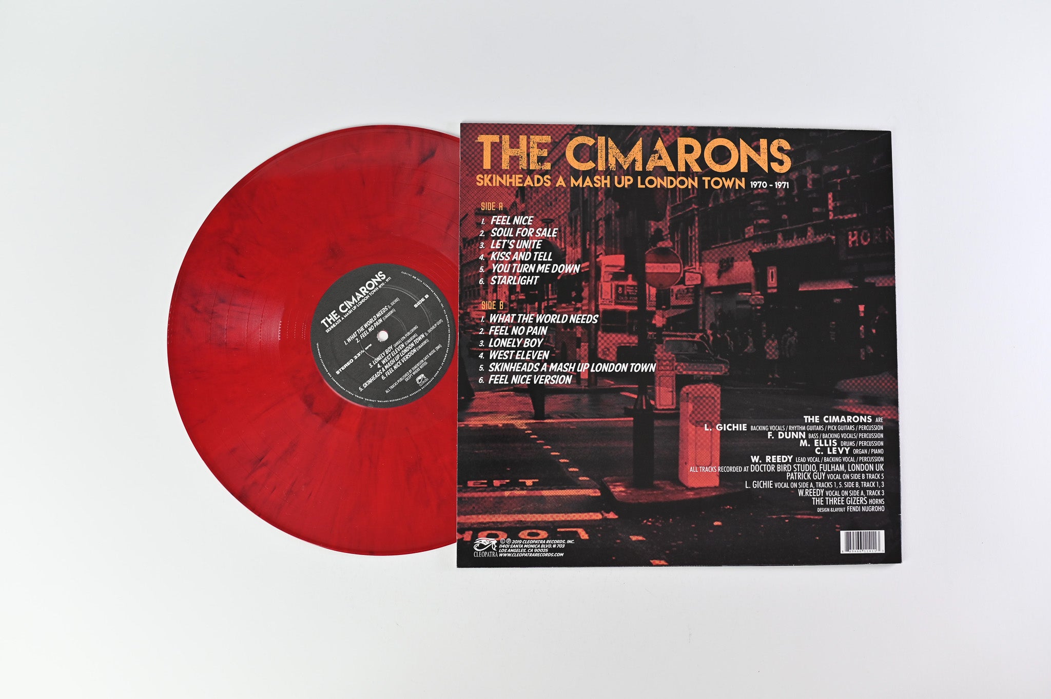 The Cimarons - Skinheads A Mash Up London Town 1970-1971 on Cleopatra Red Vinyl