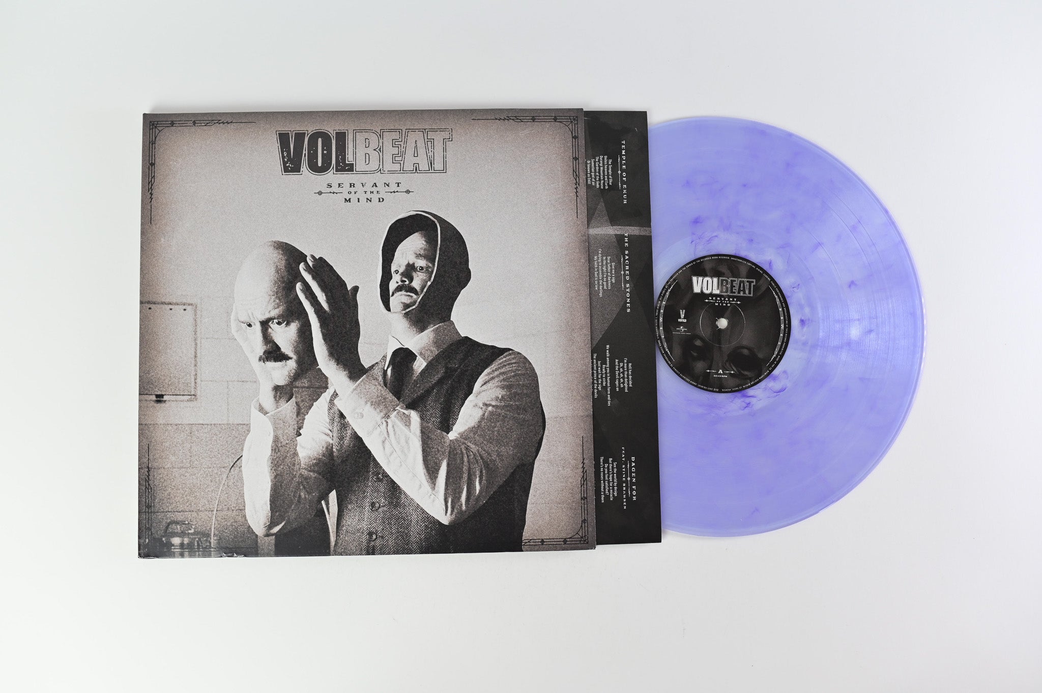 Volbeat - Servant Of The Mind on Vertigo/Universal on Clear Purple Marble Vinyl