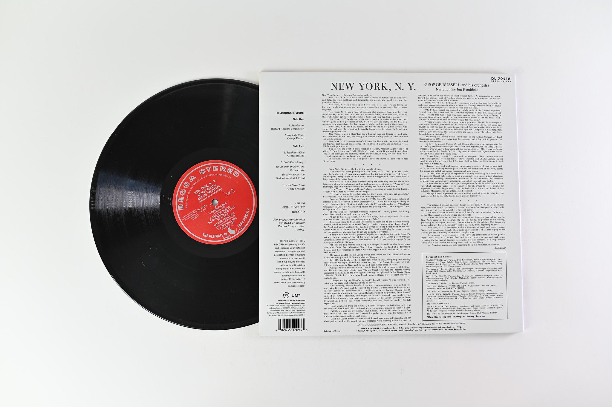 George Russell Orchestra - New York, N.Y. Reissue on Decca Acoustic Sounds Series