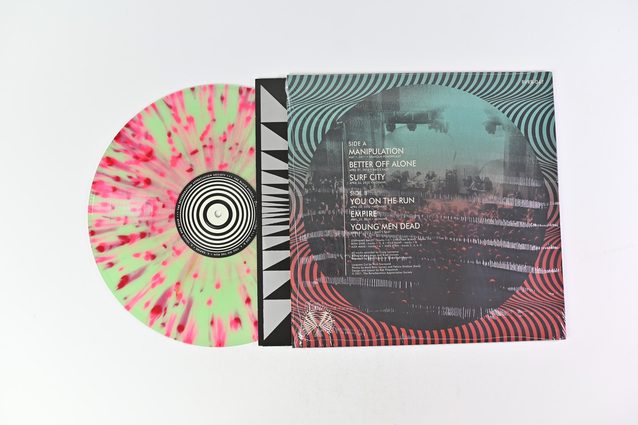 The Black Angels - Live At Levitation on The Reverberation Appreciation Society Seafoam Splatter Vinyl