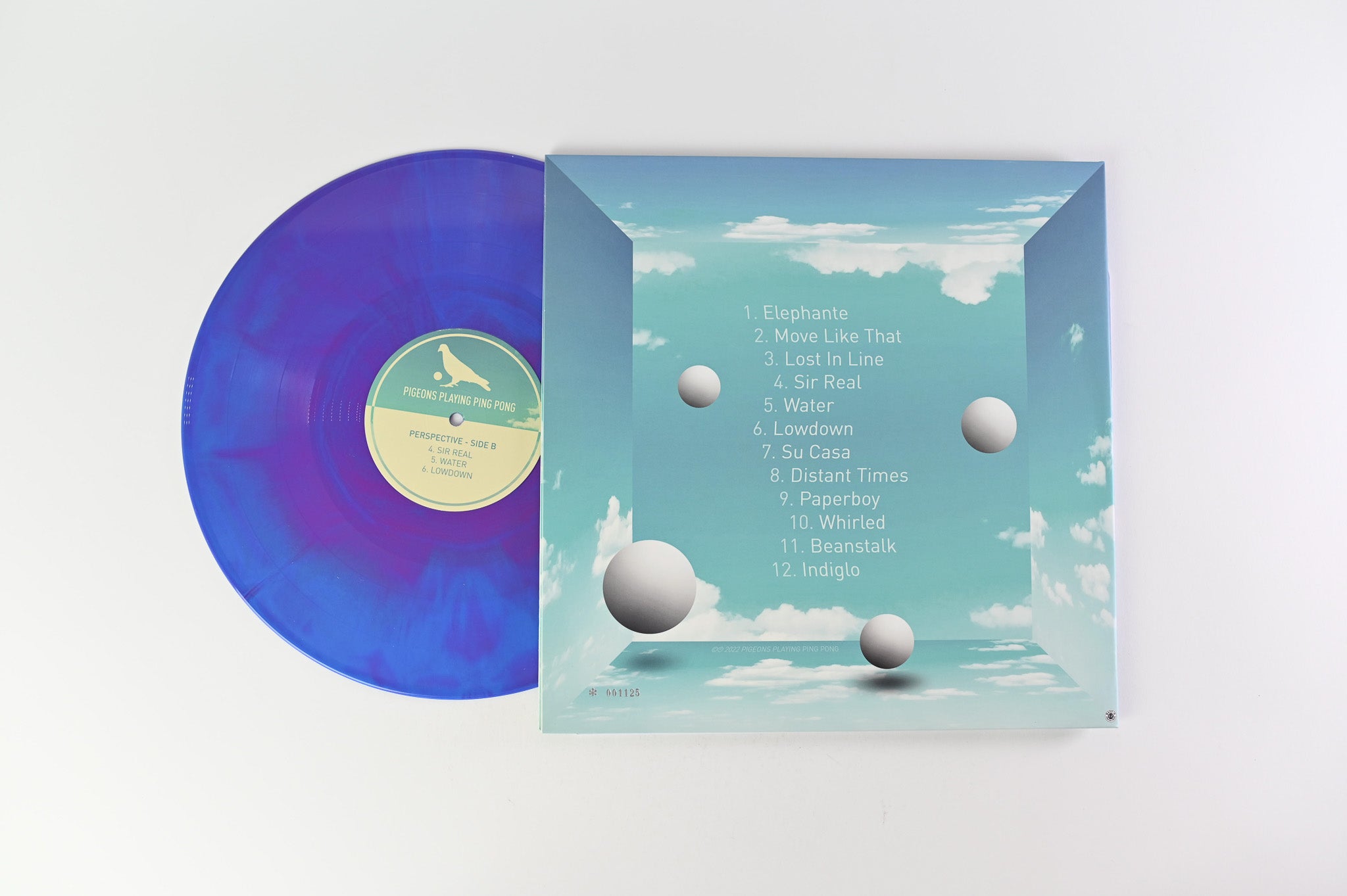Pigeons Playing Ping Pong - Perspective Self-Released Foil Numbered on Galaxy Colored Vinyl