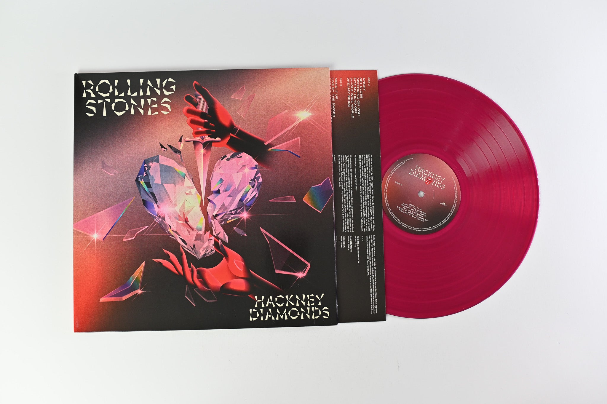 The Rolling Stones - Hackney Diamonds on Polydor/Rolling Stones Records Purple Transparent Vinyl