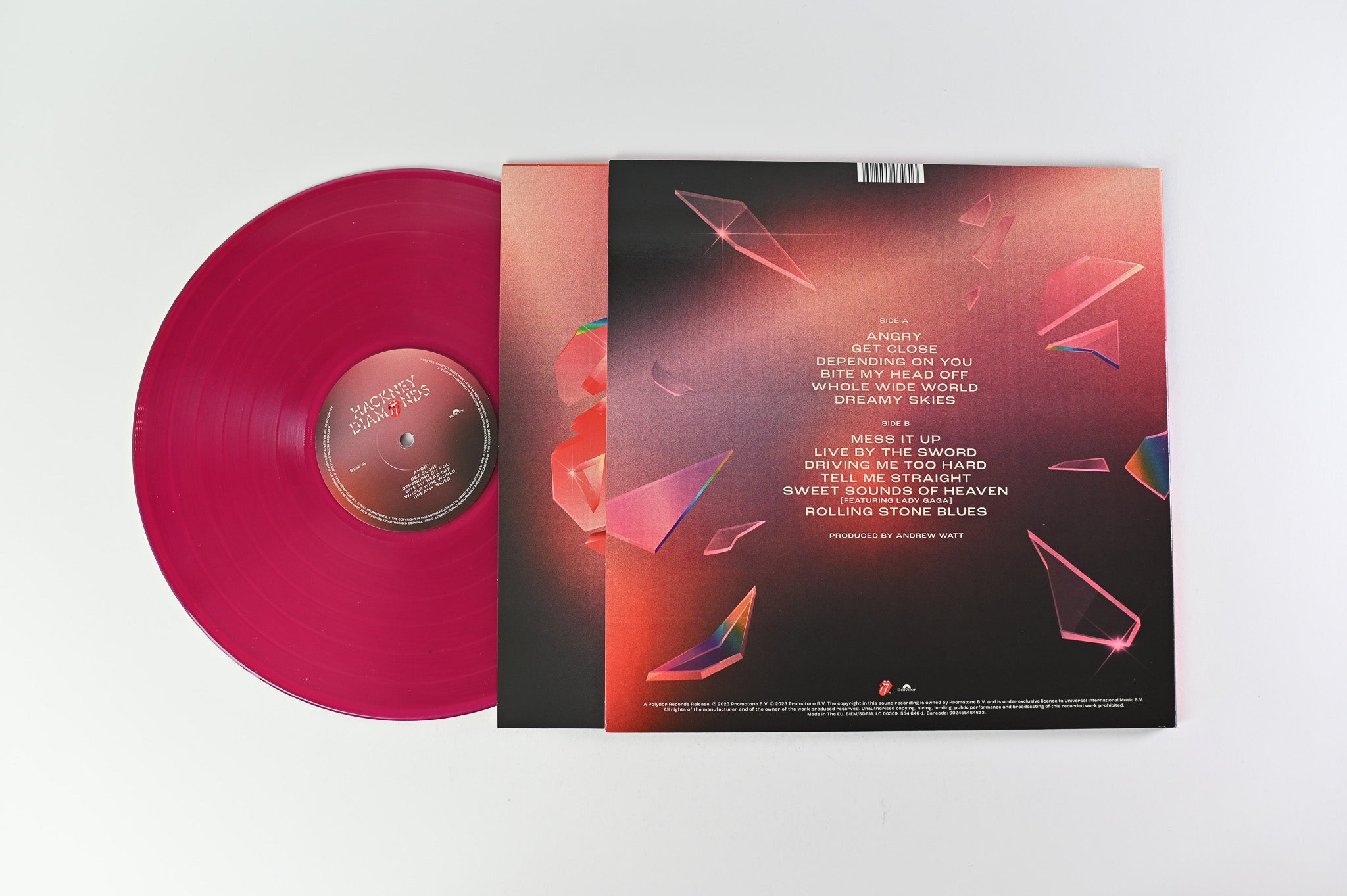 The Rolling Stones - Hackney Diamonds on Polydor/Rolling Stones Records Purple Transparent Vinyl