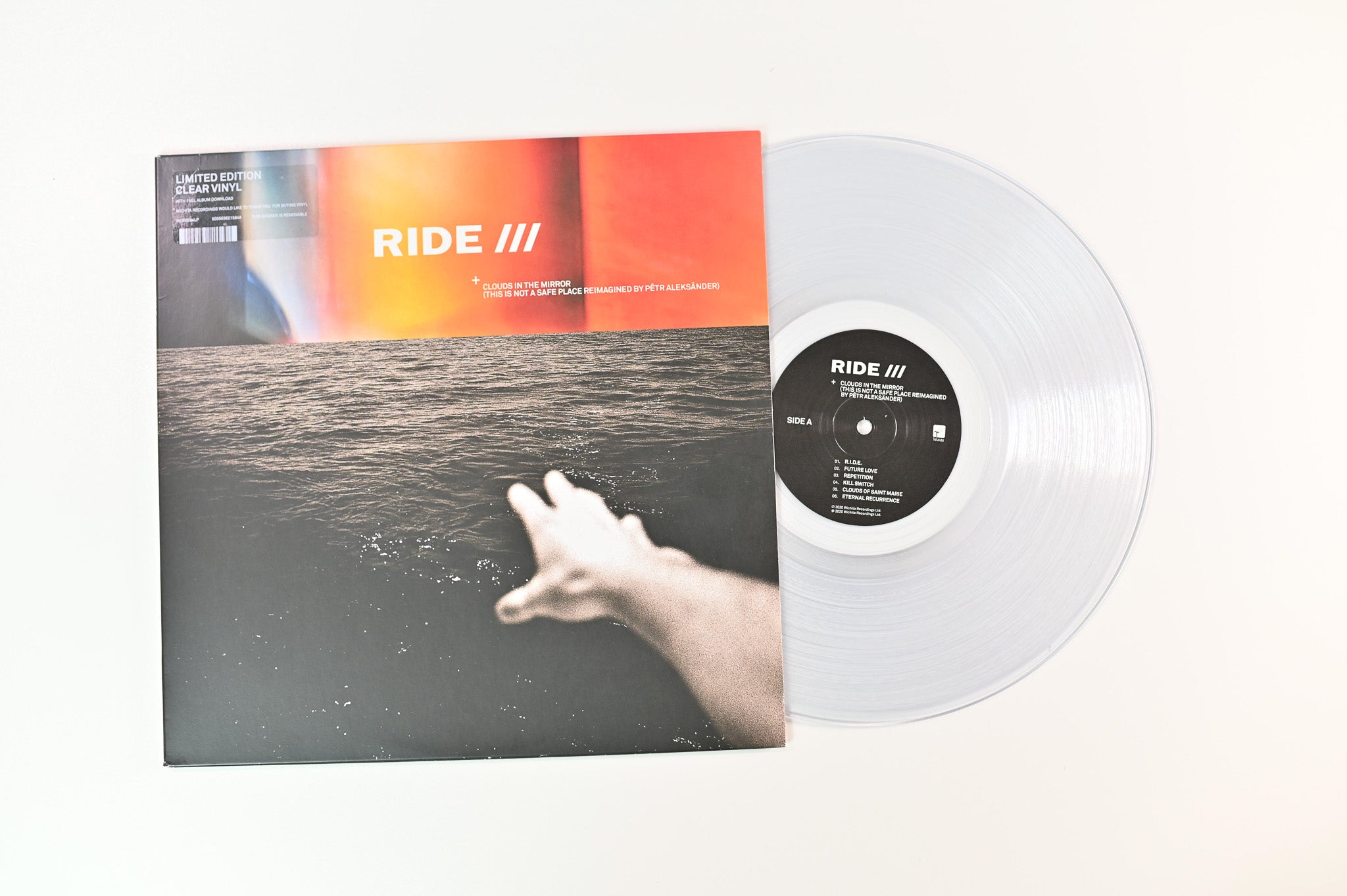 Ride - Clouds In The Mirror (This Is Not A Safe Place Reimagined By Pêtr Aleksänder) on Wichita Ltd. Clear Vinyl