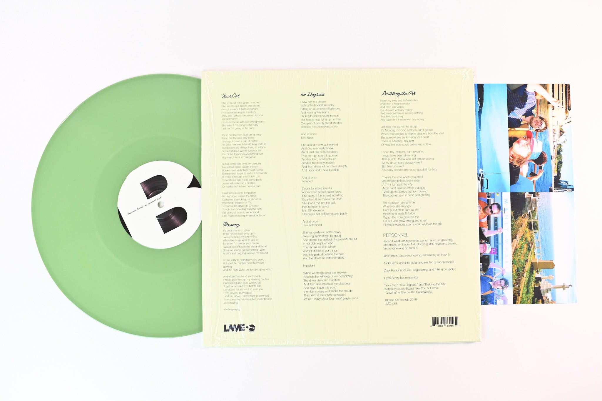 Slaughter Beach, Dog - Motorcycle.LPG on Lame-O Records - Green Vinyl