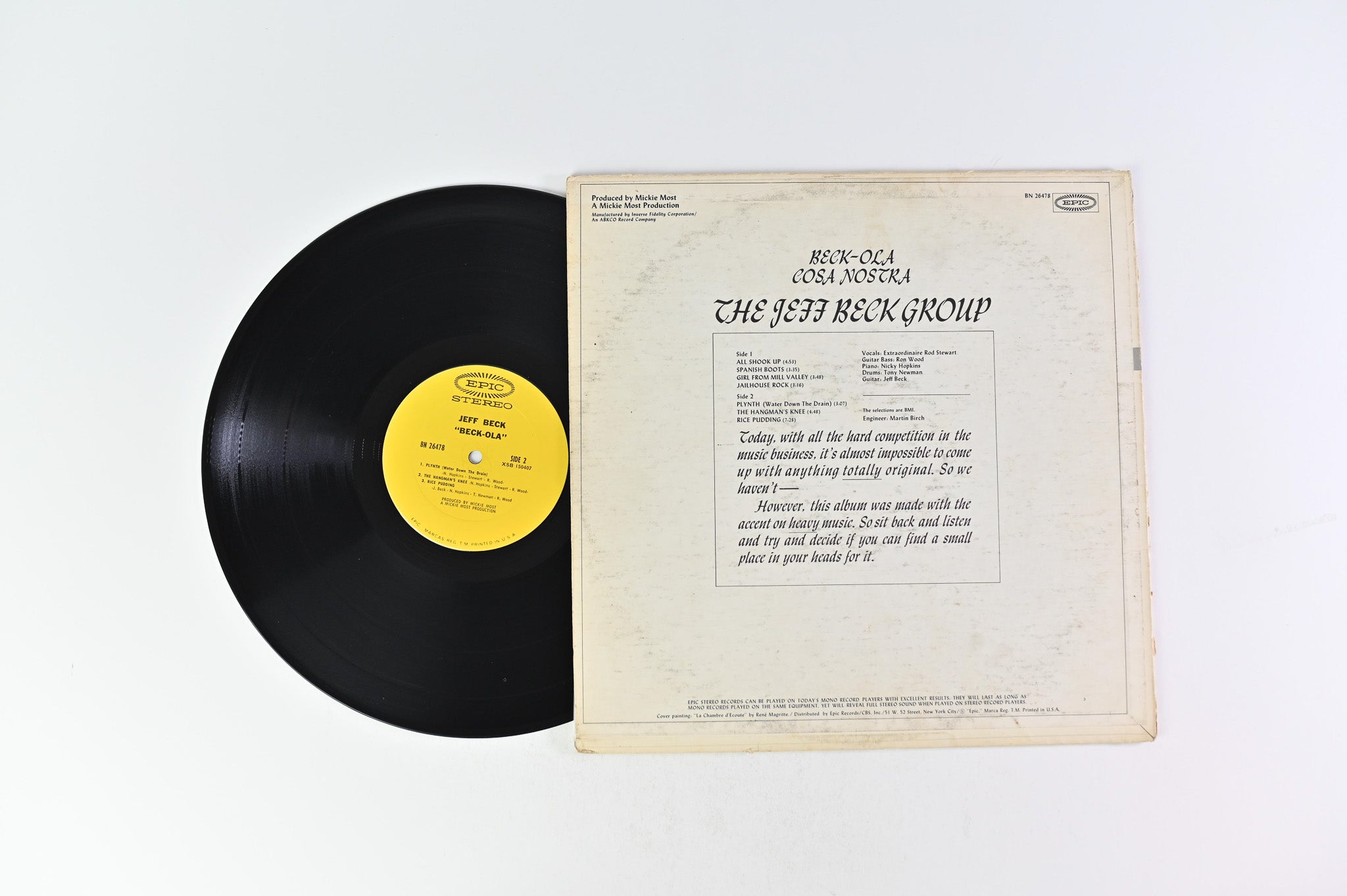 Jeff Beck Group - Beck-Ola on Epic