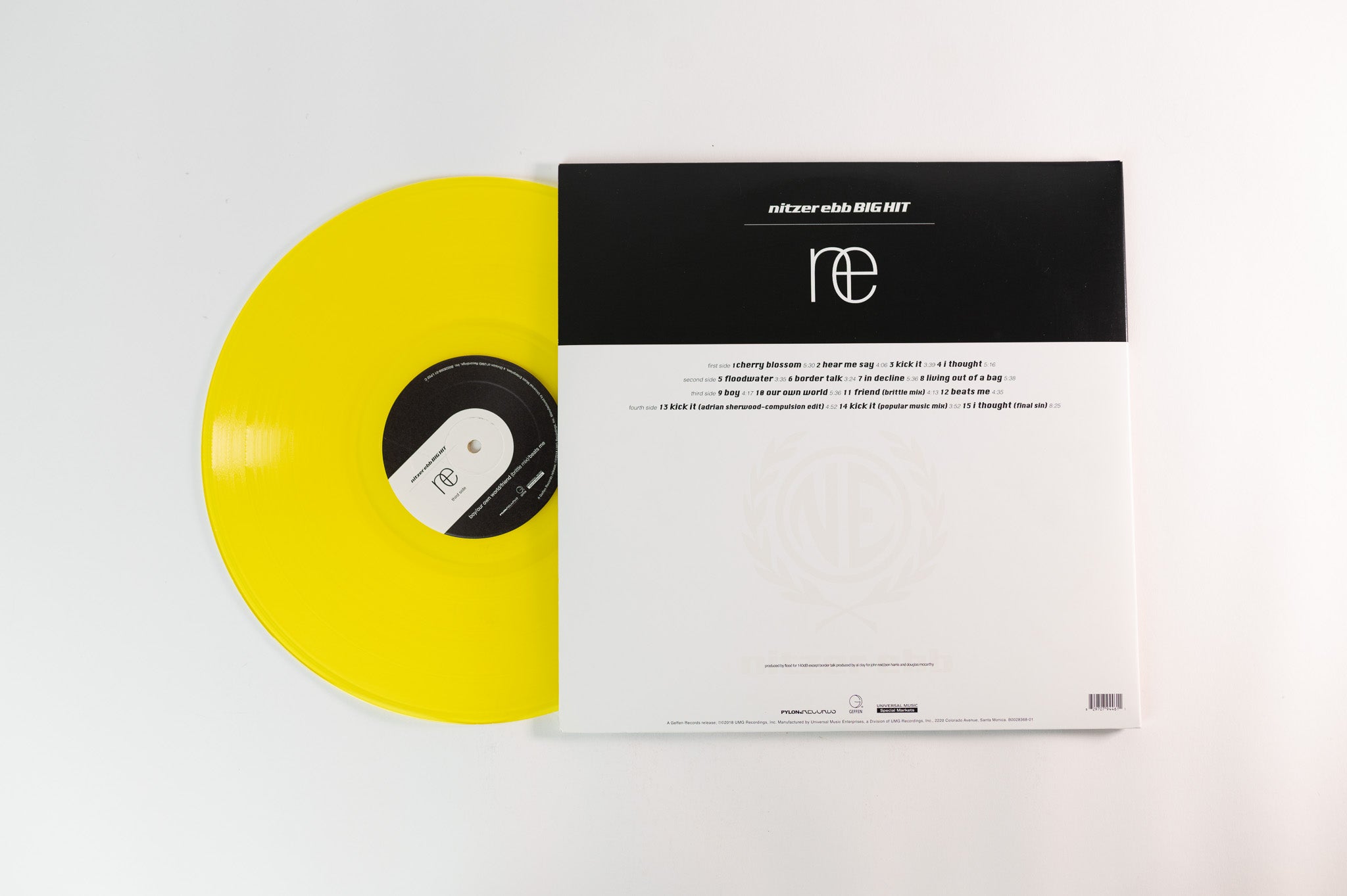 Nitzer Ebb - Big Hit on Pylon Yellow Vinyl Reissue
