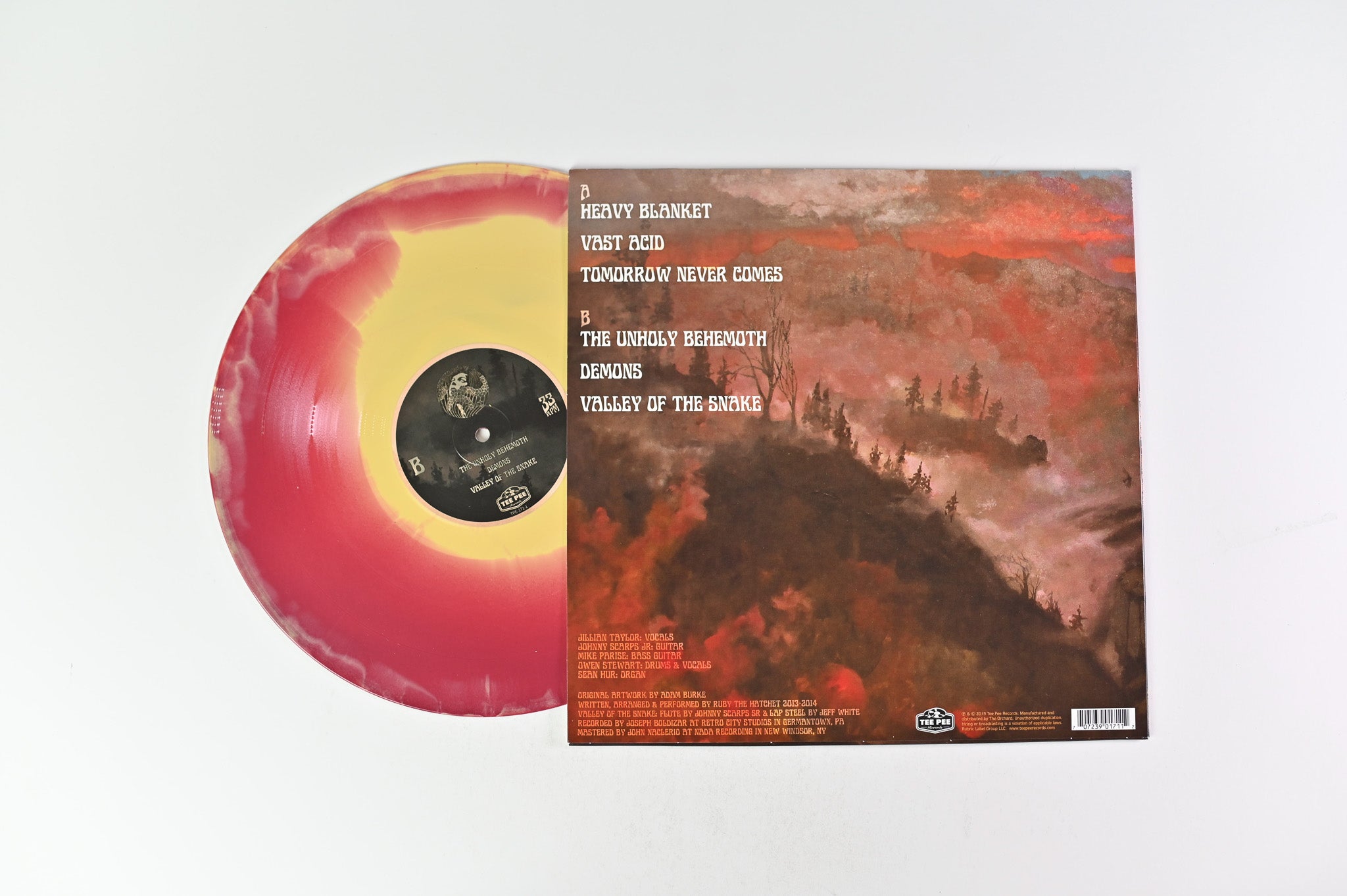 Ruby The Hatchet - Valley Of The Snake on Tee Pee Ltd Red Haze