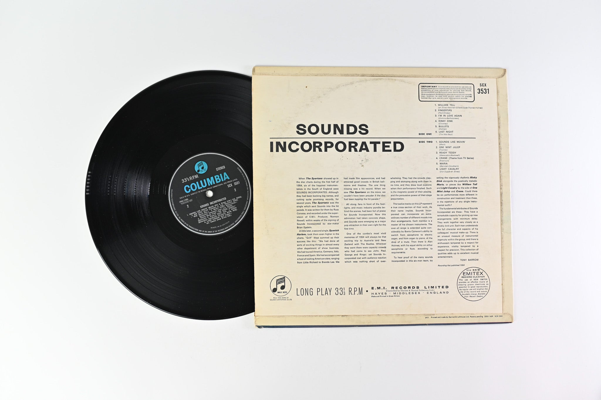 Sounds Incorporated - Sounds Incorporated on Columbia - UK press