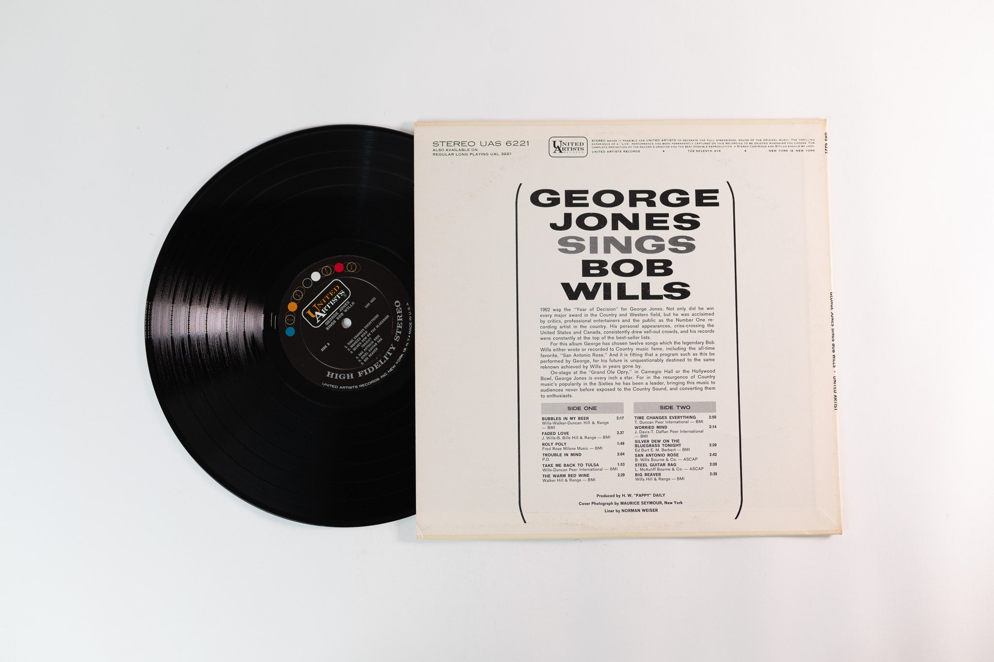George Jones - George Jones Sings Bob Wills on United Artists Stereo