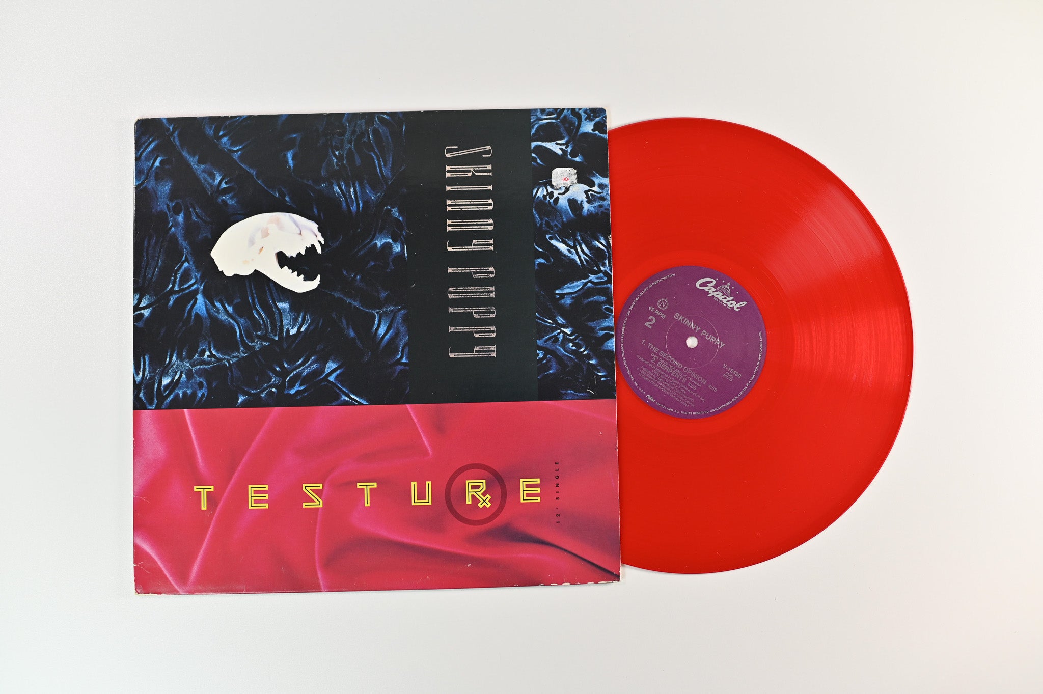 Skinny Puppy - Testure on Capitol Records 45 RPM 12" Single Red Vinyl