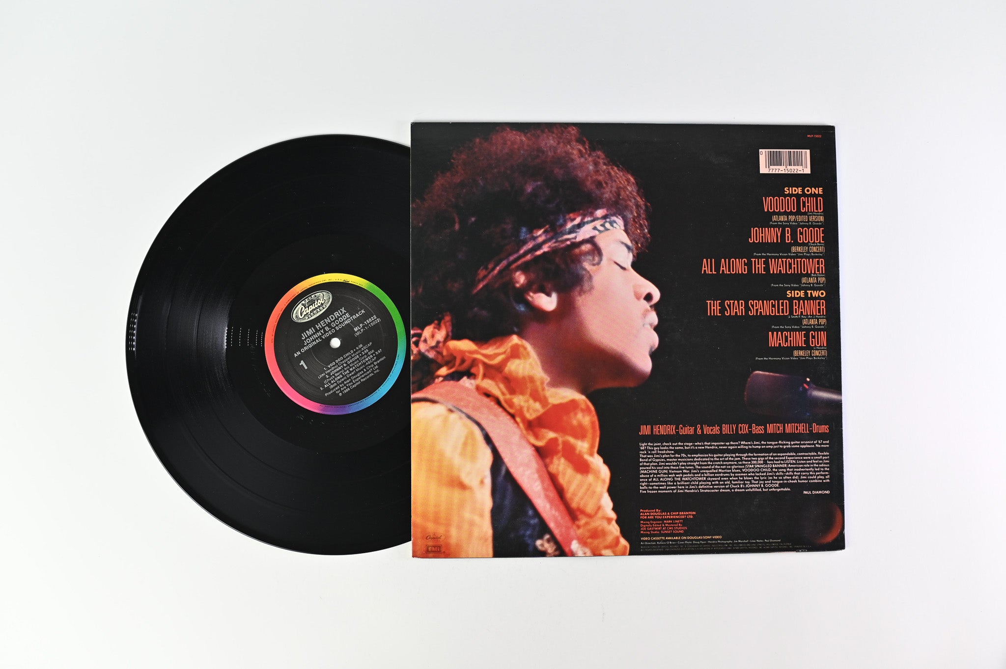 Jimi Hendrix - Johnny B. Goode (An Original Video Soundtrack) on Capitol Records