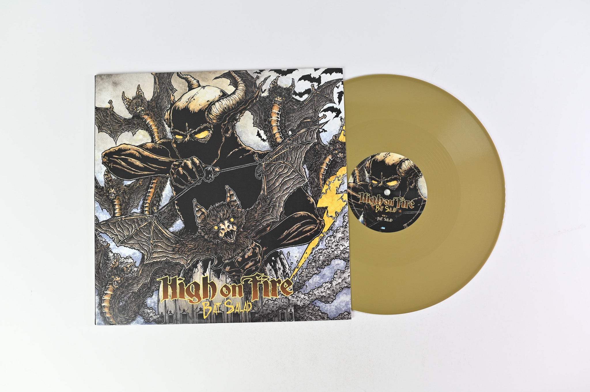 High On Fire - Bat Salad on eOne Ltd Gold Vinyl