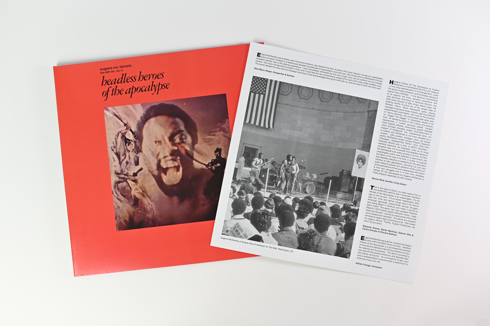 Eugene McDaniels - Headless Heroes Of The Apocalypse on Atlantic Real Gone Ltd Fire Orange Reissue