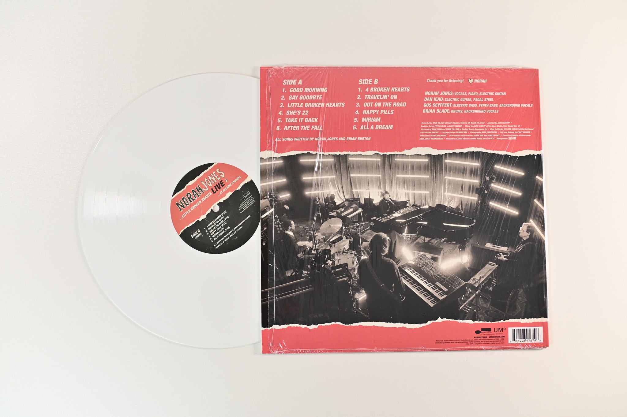 Norah Jones - ...Little Broken Hearts Live (...At Allaire Studios) on Blue Note RSD 2023 Ltd White Vinyl
