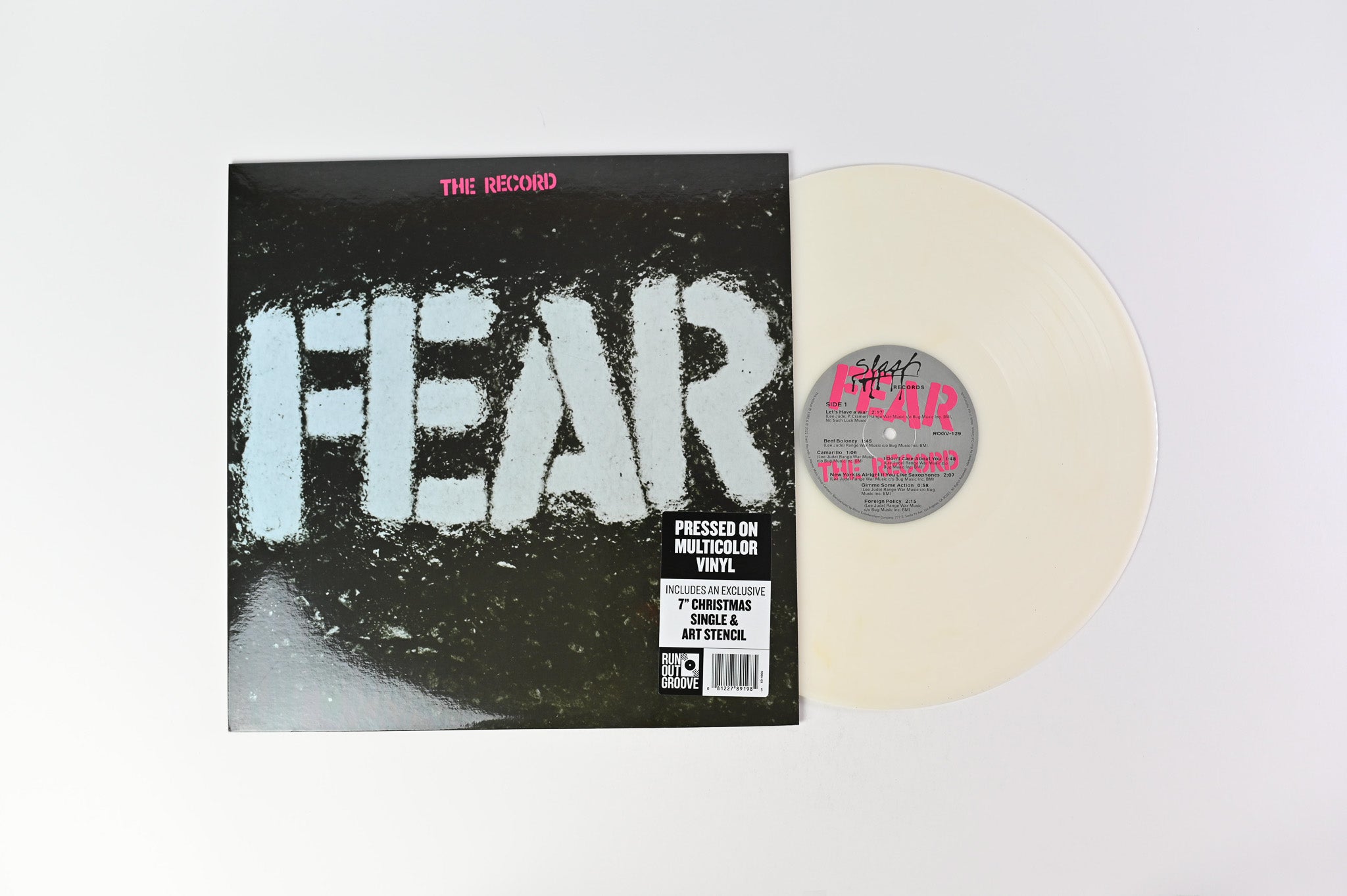 Fear - The Record on Run Out Groove RSD White with Gray Reissue