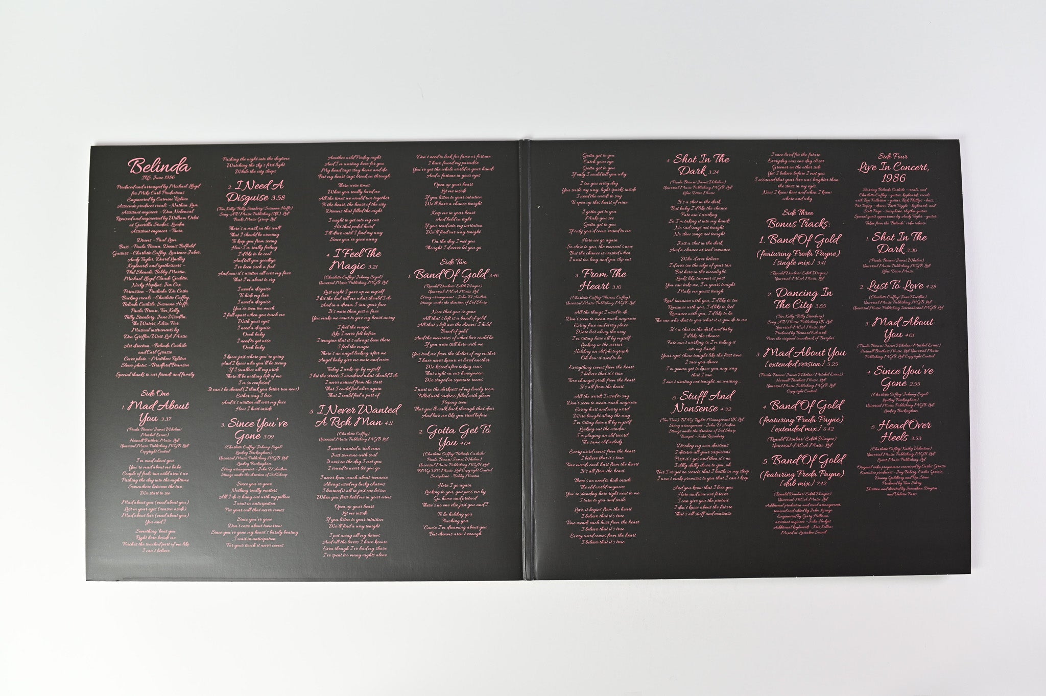 Belinda Carlisle - Belinda on Demon Deluxe Ltd Pink Reissue