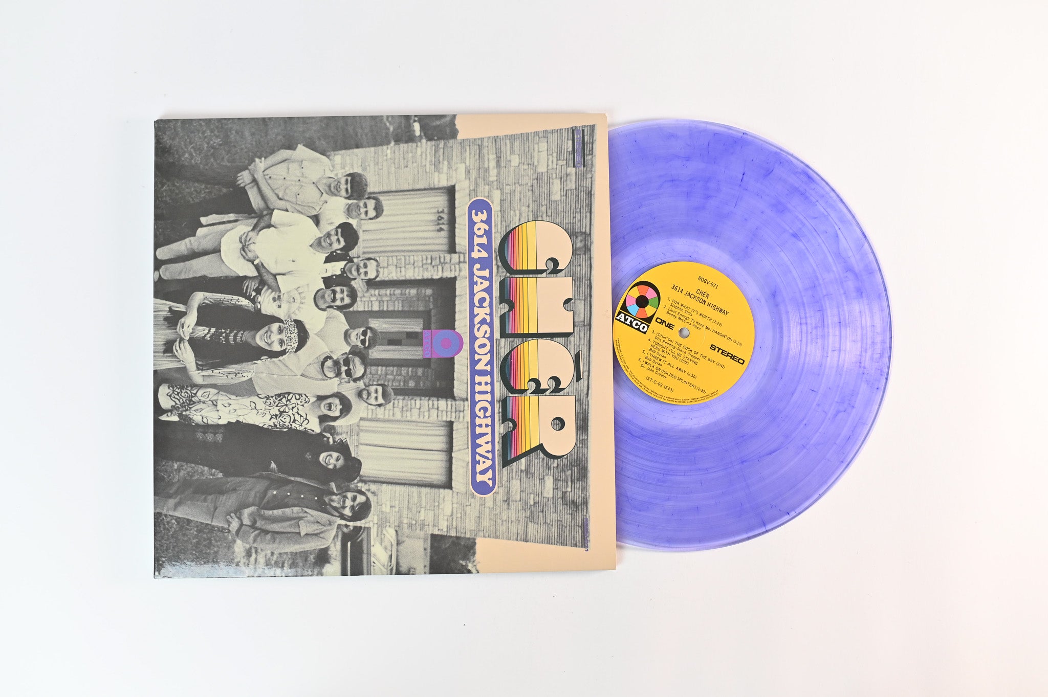 Cher - 3614 Jackson Highway on Run Out Groove Ltd Numbered Clear & Purple Mixed Vinyl Reissue
