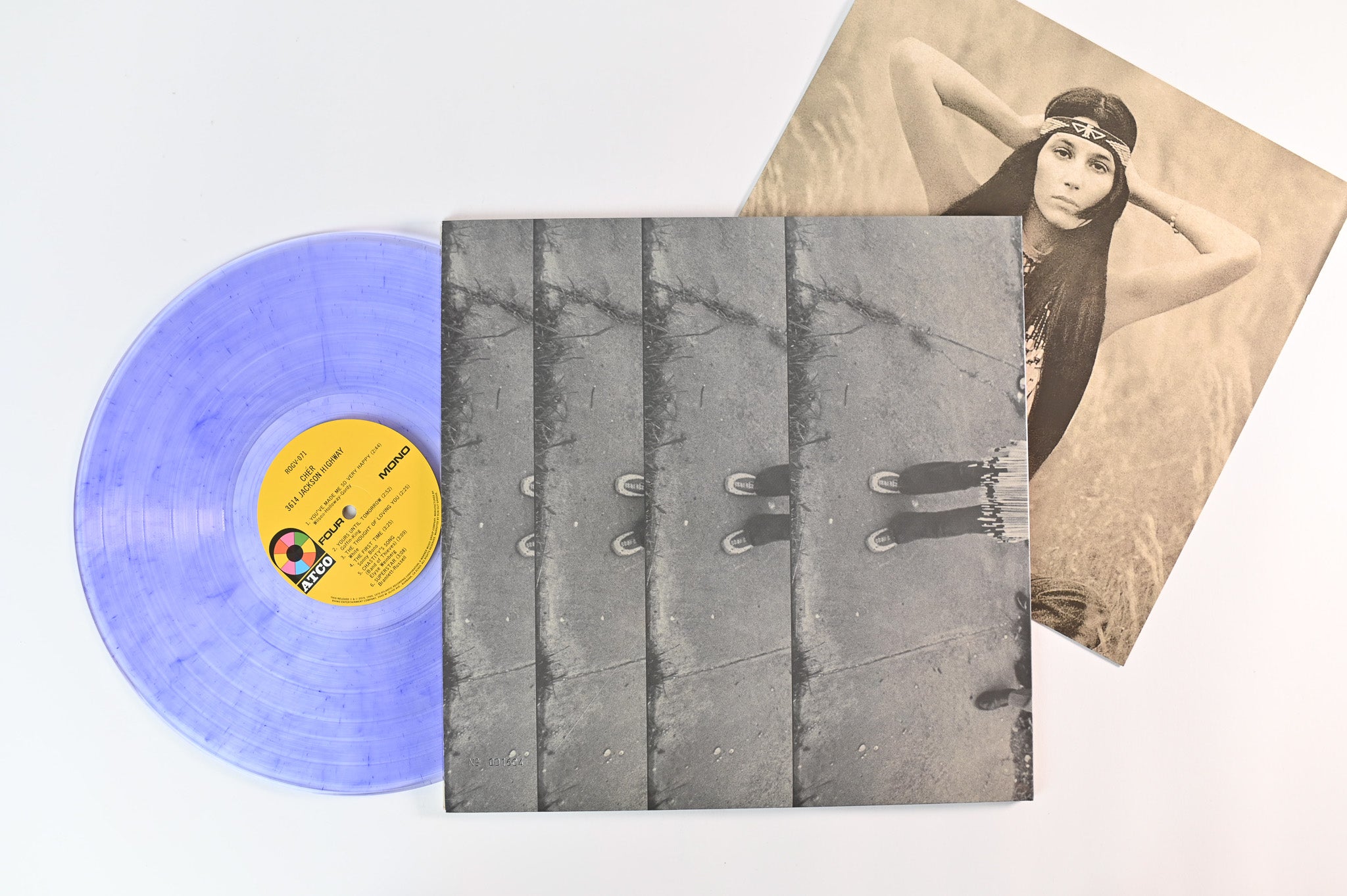 Cher - 3614 Jackson Highway on Run Out Groove Ltd Numbered Clear & Purple Mixed Vinyl Reissue
