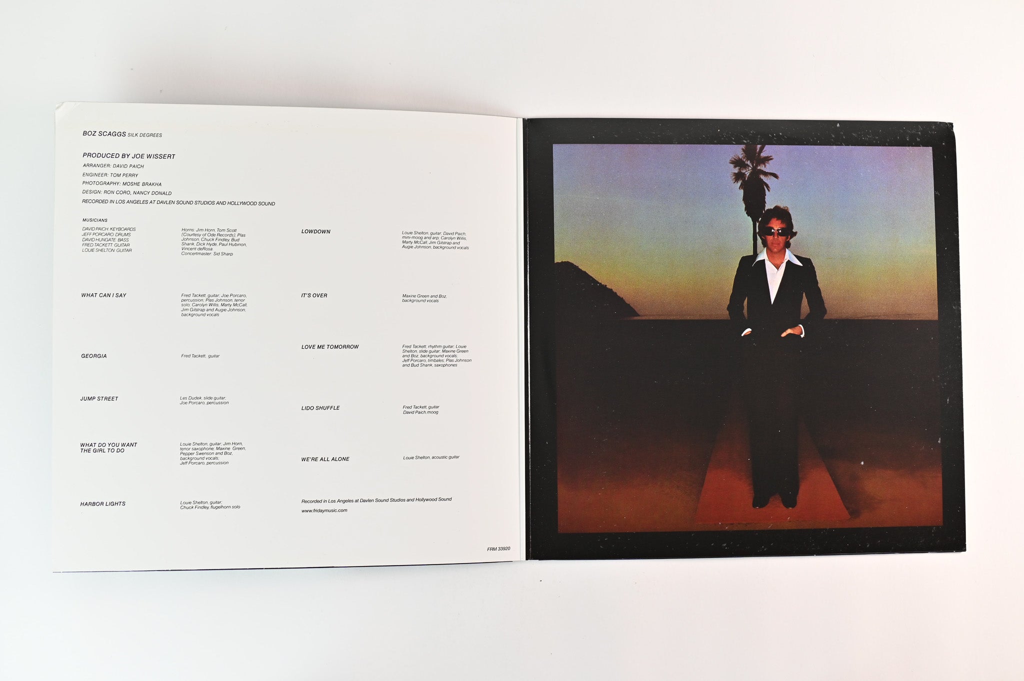 Boz Scaggs - Silk Degrees on Friday Music 180 Gram Reissue