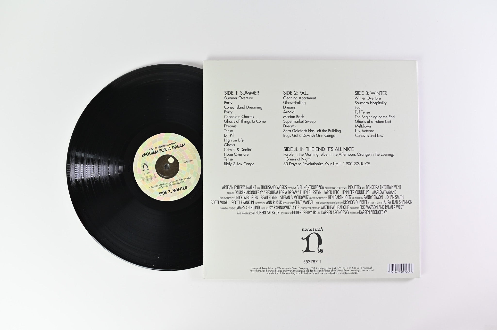 Clint Mansell featuring Kronos Quartet - Requiem For A Dream Nonesuch Ltd RSD 2016 Reissue