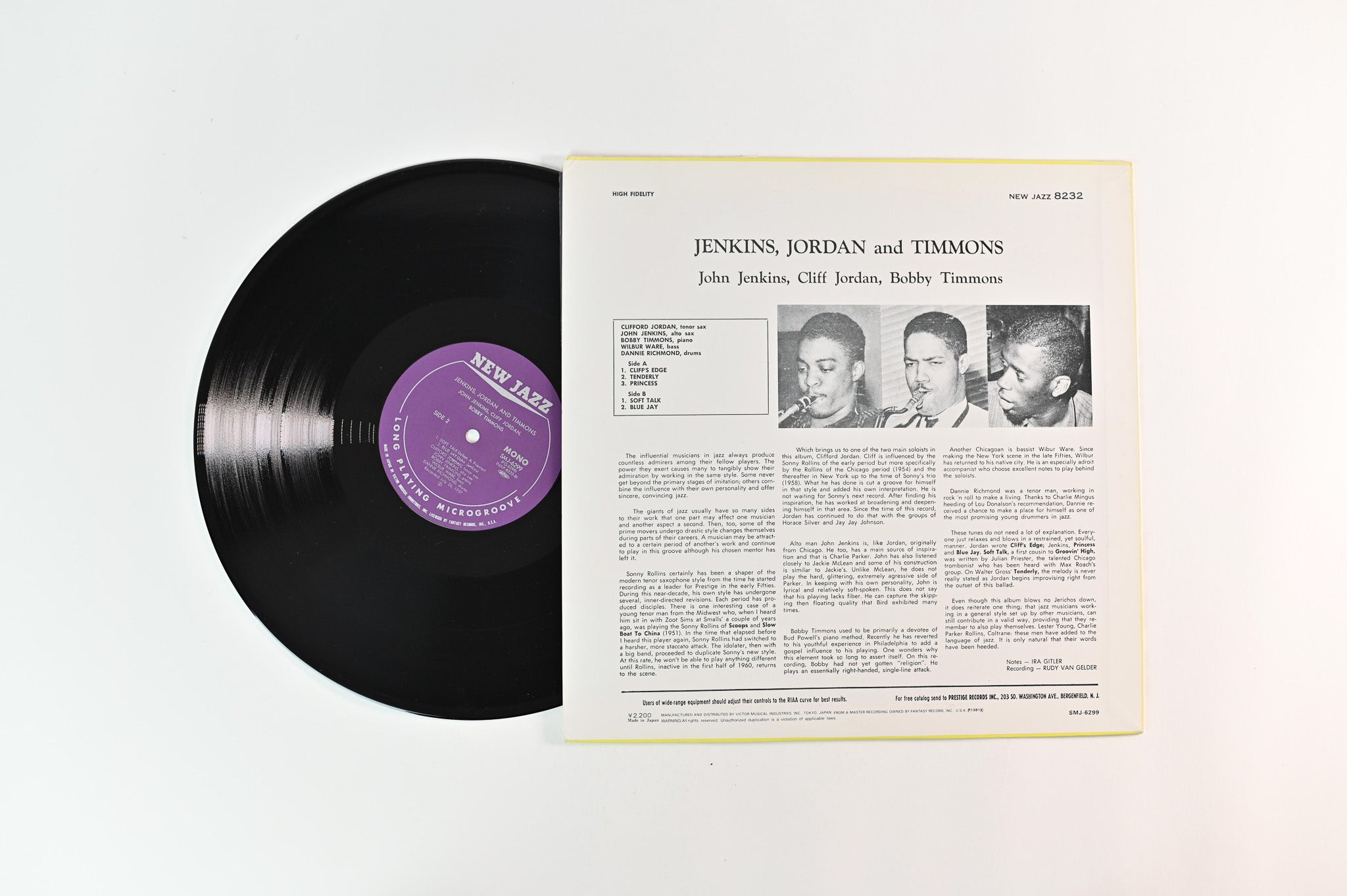 John Jenkins - Jenkins, Jordan And Timmons on New Jazz OJC Reissue