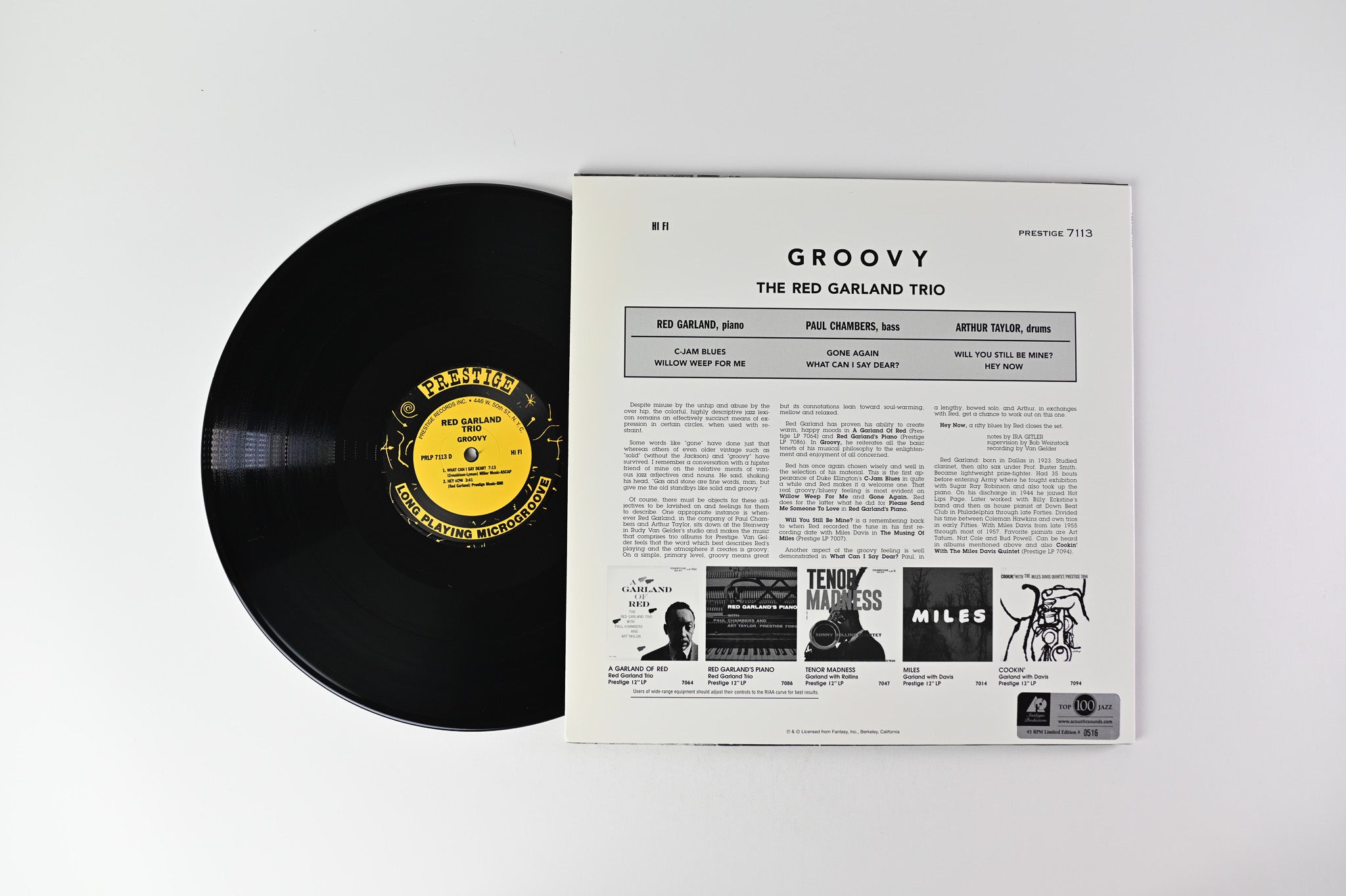 The Red Garland Trio - Groovy on Analogue Productions/Prestige