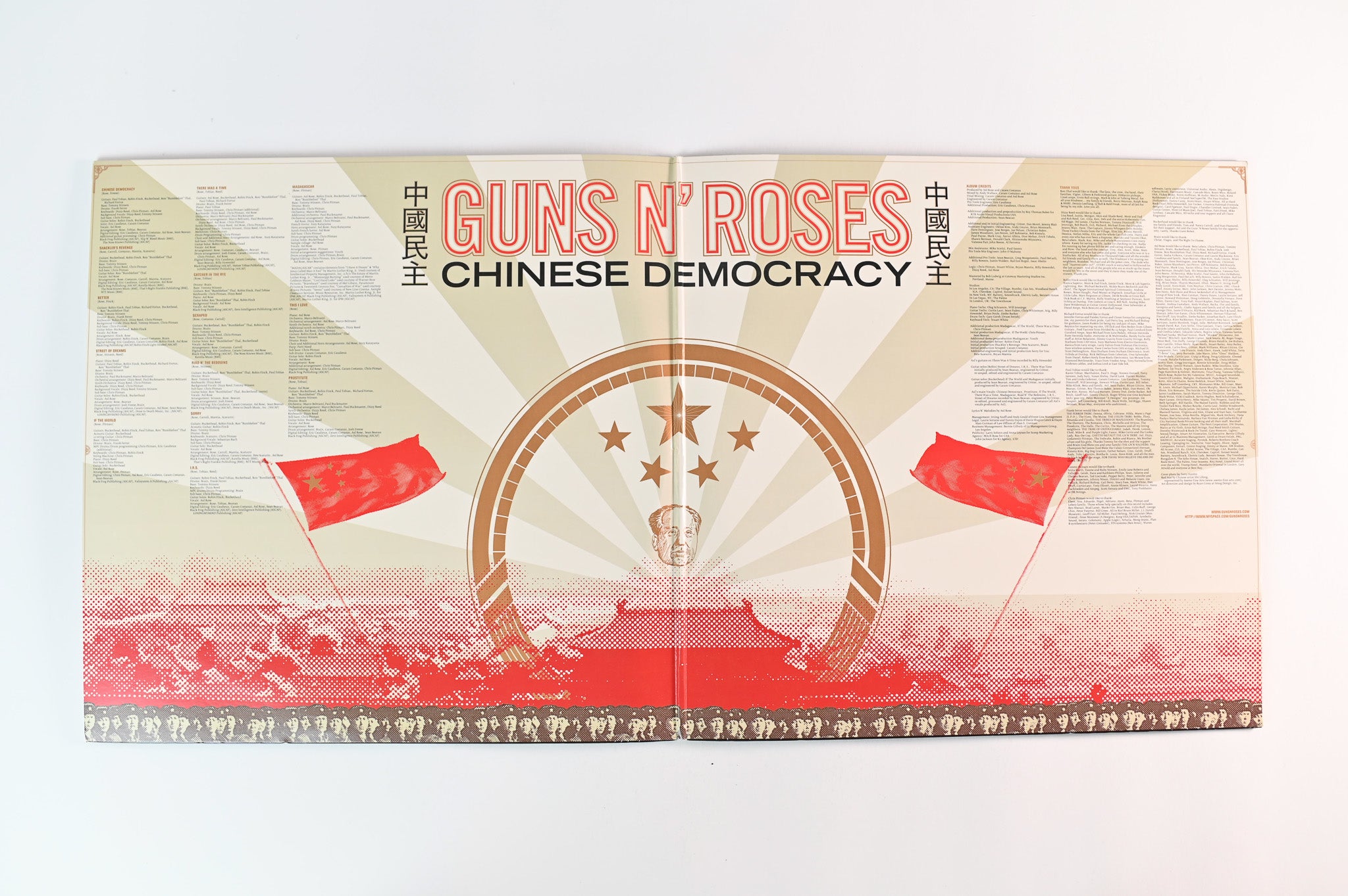 Guns N' Roses - Chinese Democracy on Black Frog Geffen 180 Gram