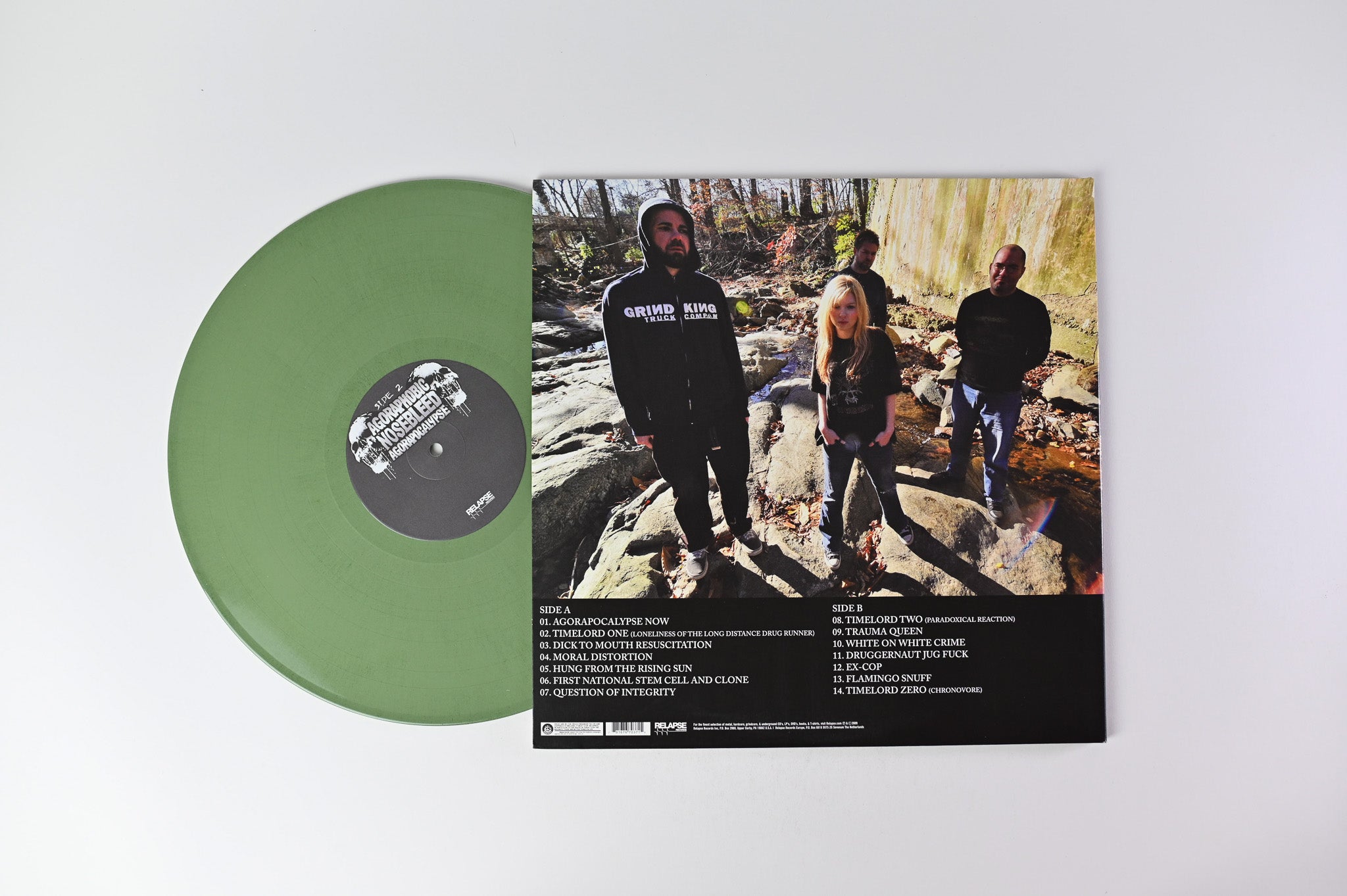 Agoraphobic Nosebleed - Agorapocalypse on Relapse Ltd Green Vinyl