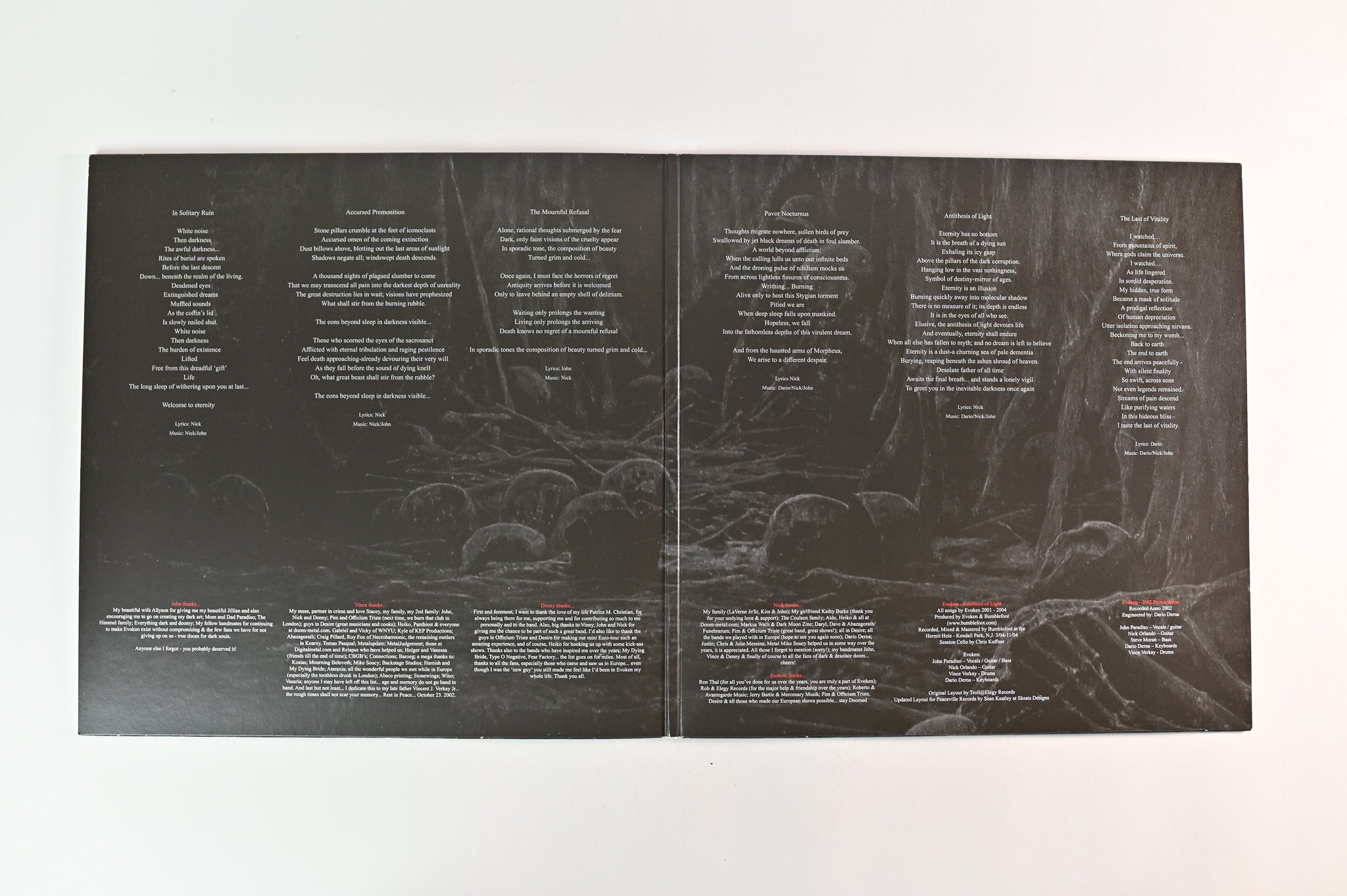 Evoken - Antithesis Of Light on Peaceville Reissue