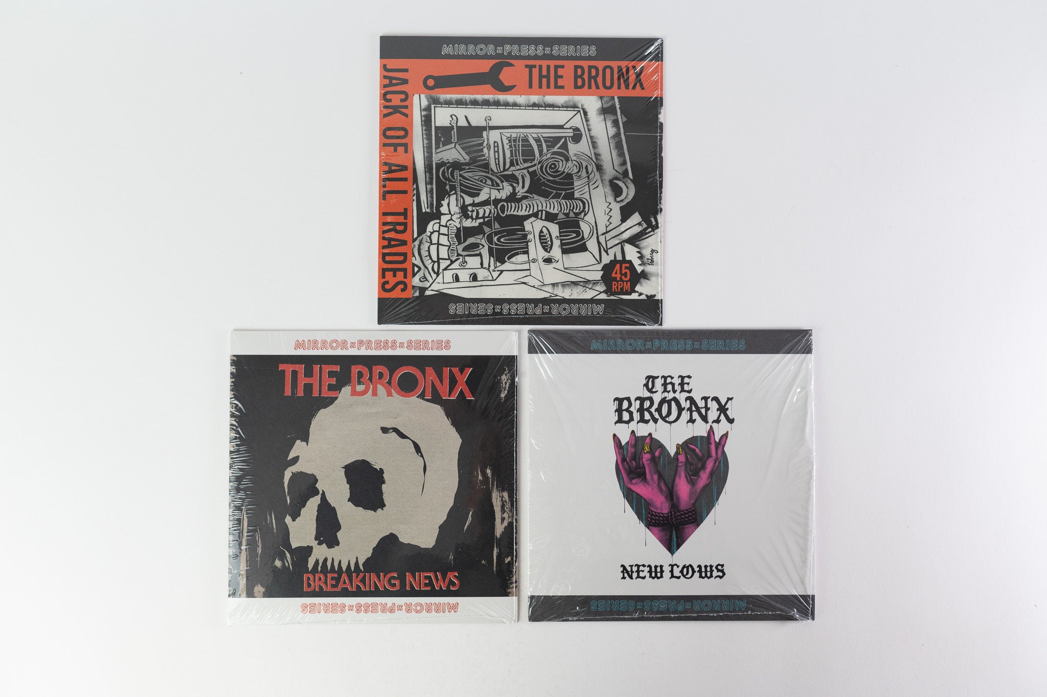 The Bronx - The Bronx on Cooking Vinyl White Drugs Ltd Edition Wooden 7" Box Set