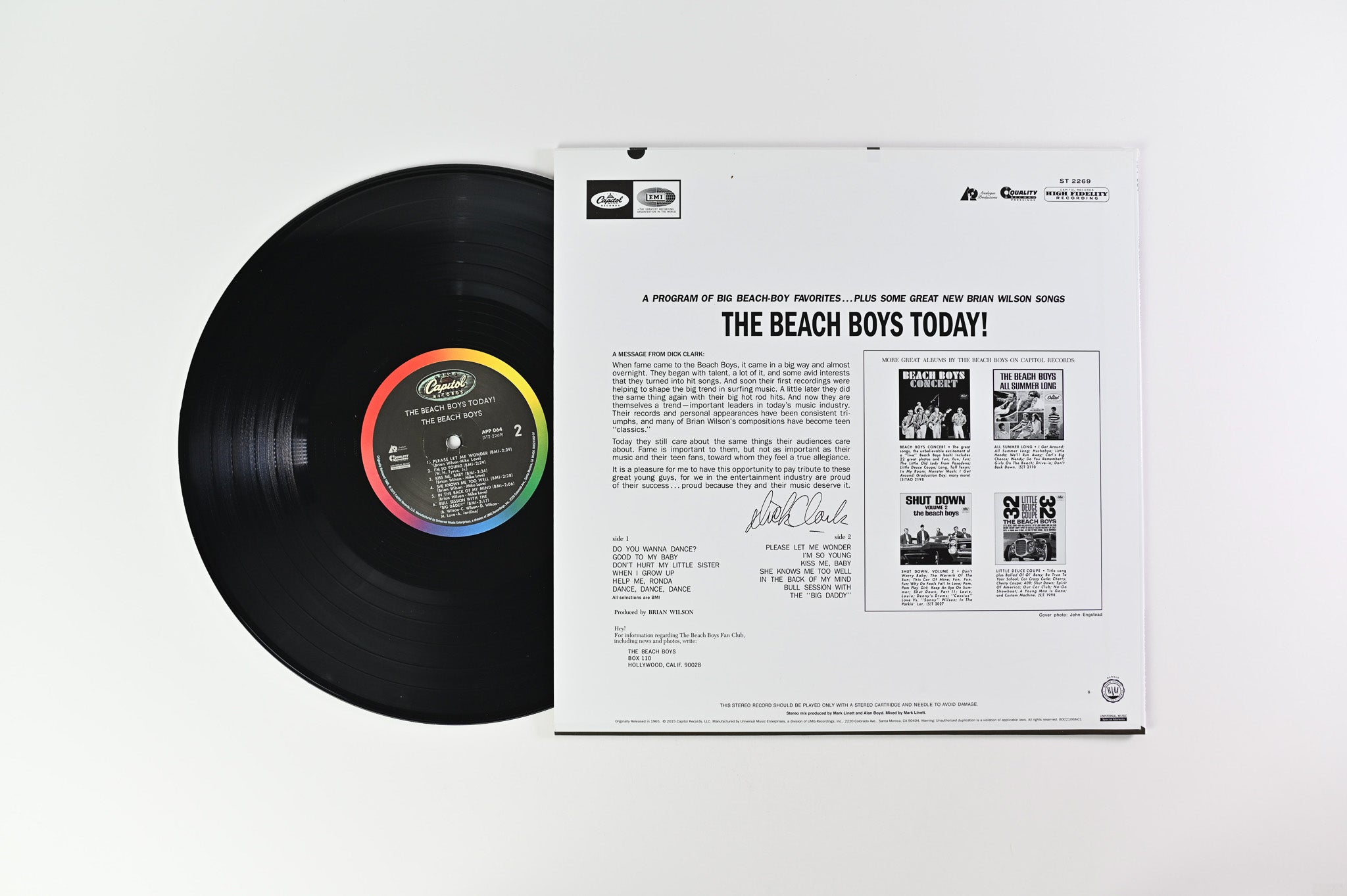 The Beach Boys - The Beach Boys Today! on Capitol Analogue Productions 200 Gram Reissue