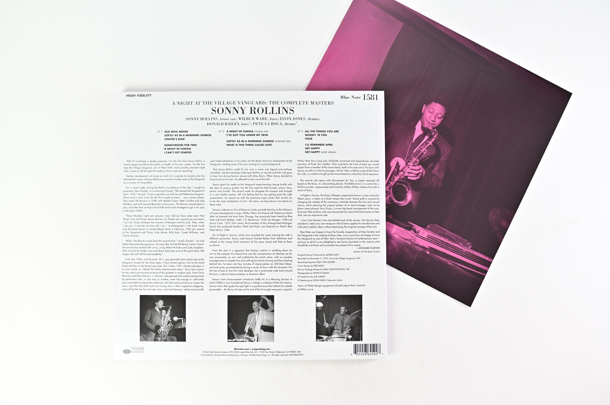 Sonny Rollins - A Night At The Village Vanguard: The Complete Masters Mono Reissue on Blue Note